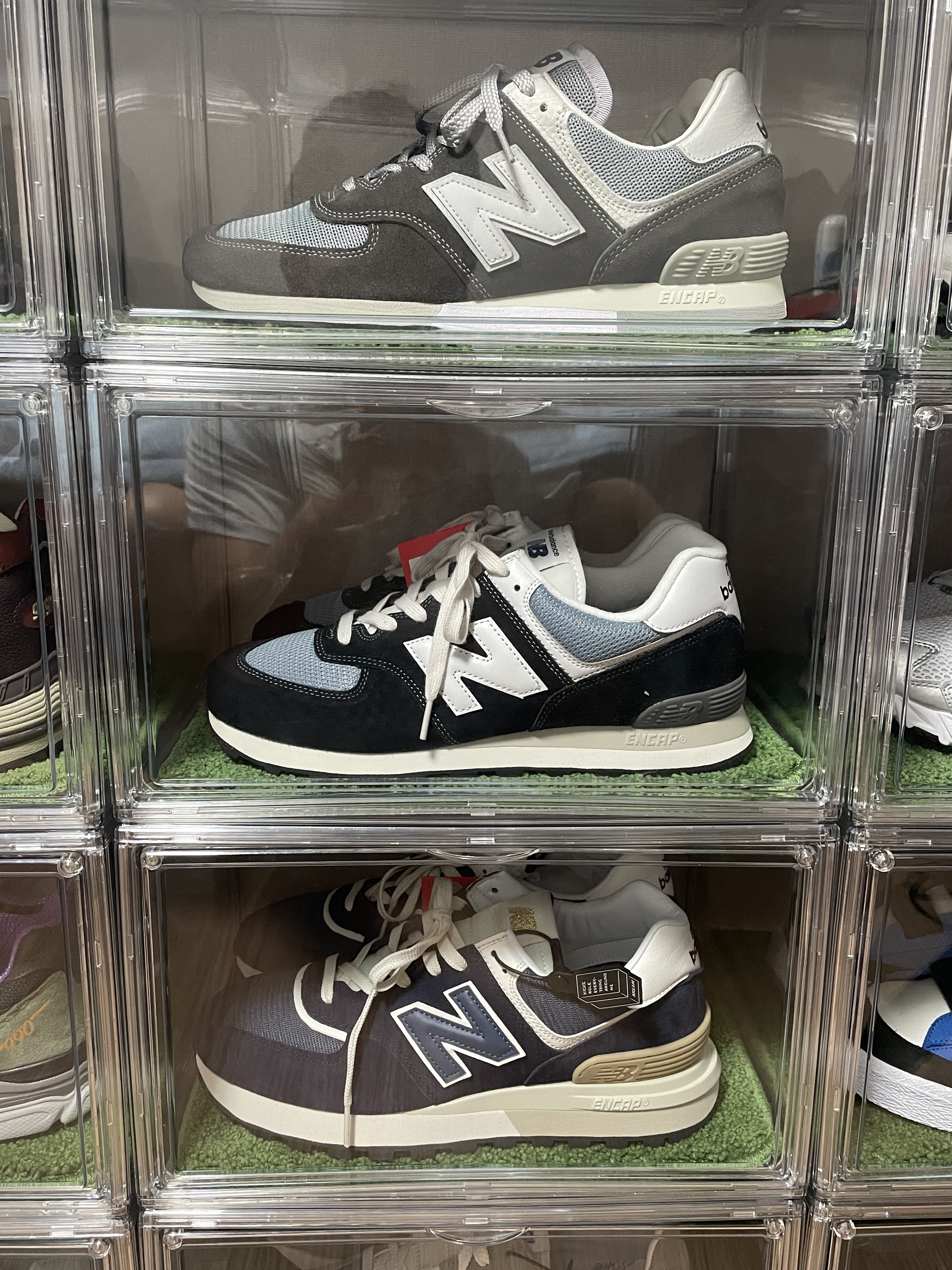 New Balance 574 Vintage Pack Navy, New Balance 574 Legacy Navy 착용 스타일 - 5