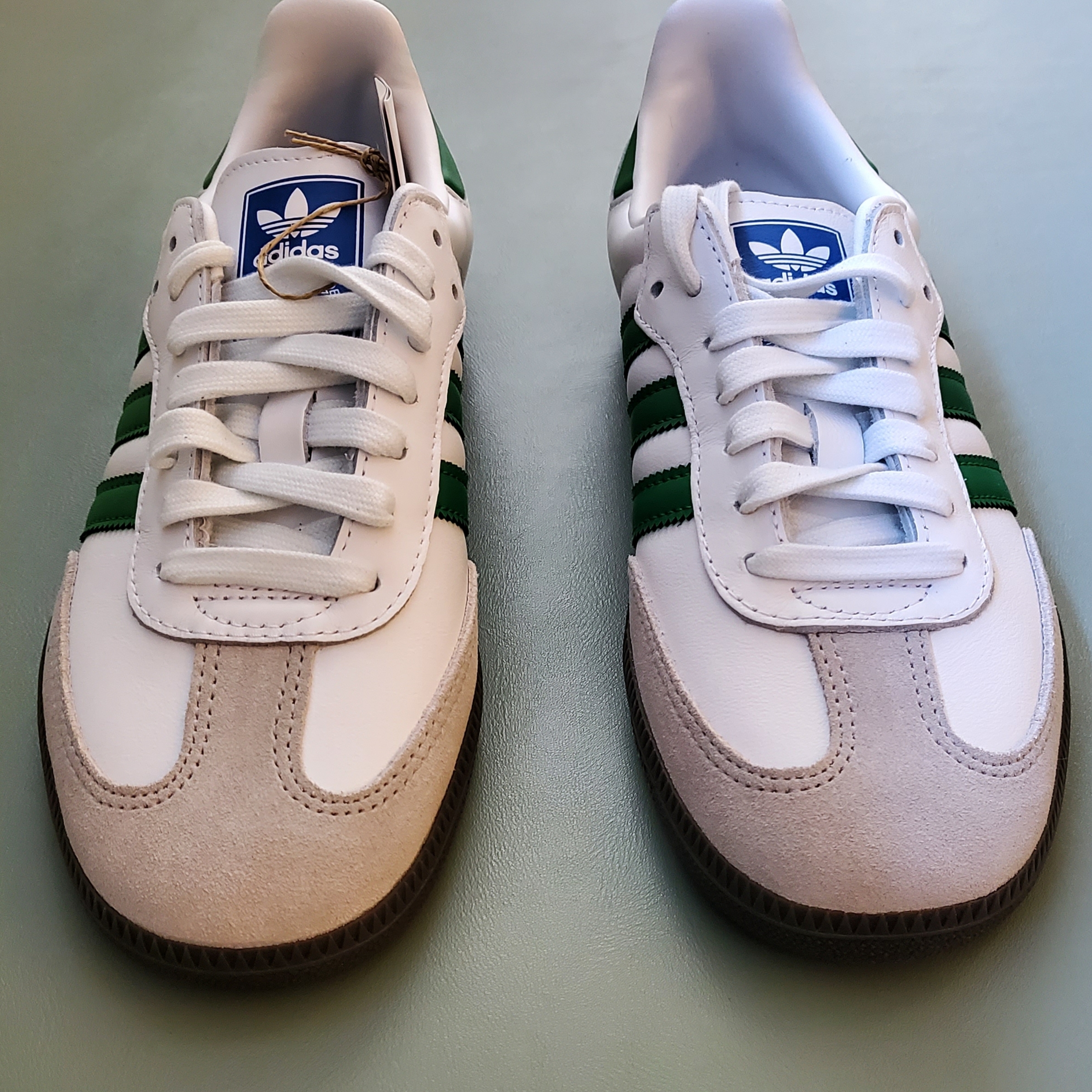 Adidas Samba OG White Green 착용 스타일