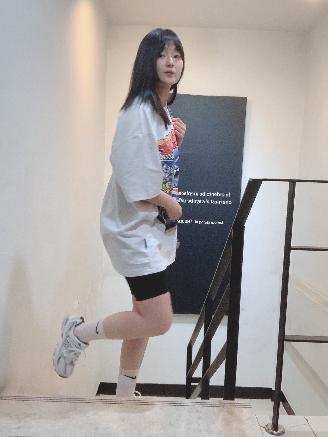 New Balance 530 White 착용 스타일 - 1