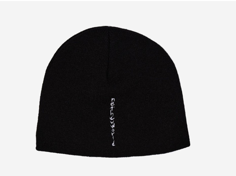Netherworld Scrawl Beanie Black 착용 스타일