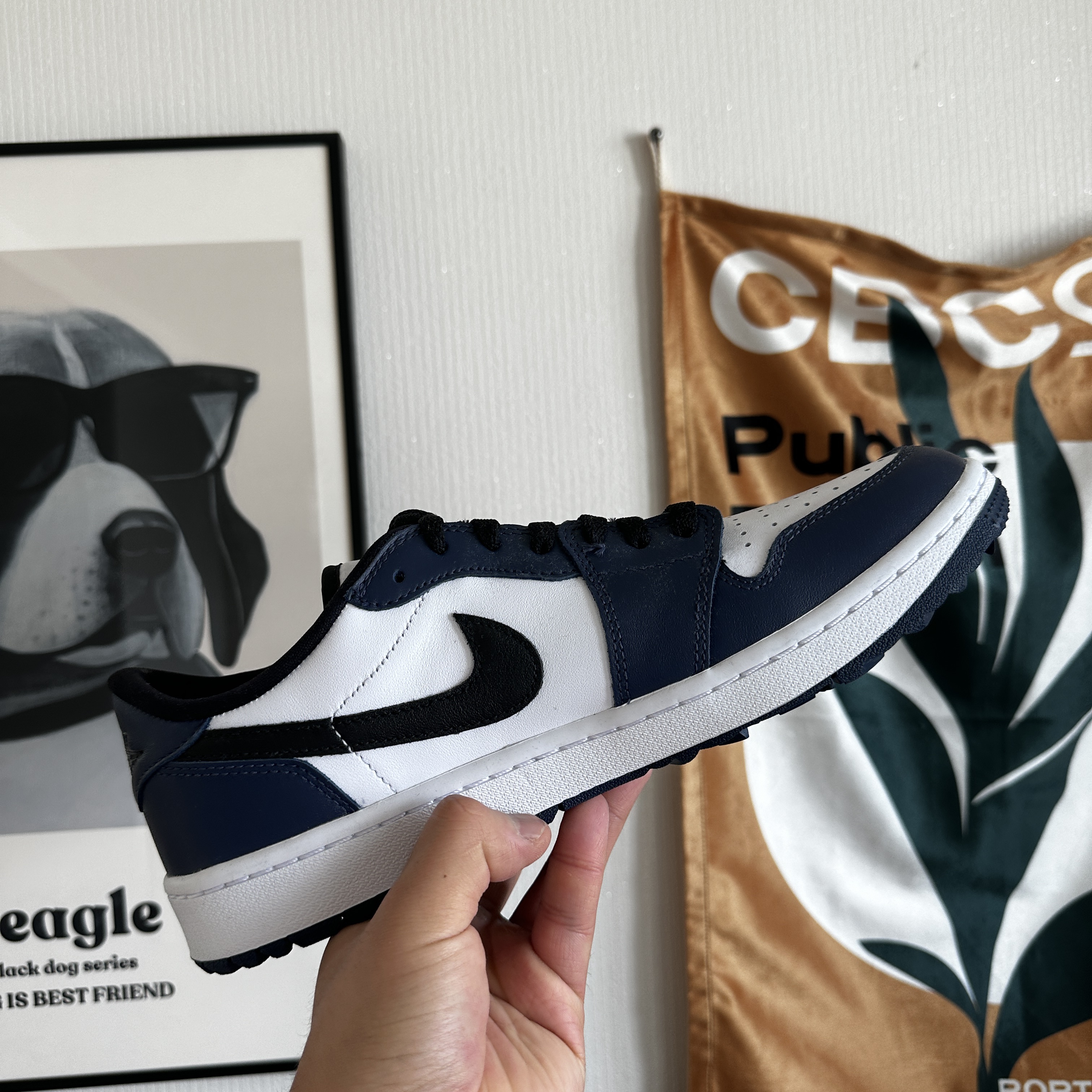 Jordan 1 Low Golf Midnight Navy 착용 스타일 - 5