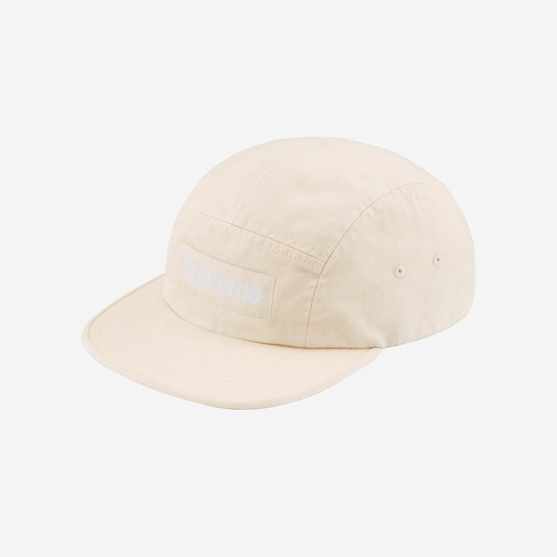 Supreme Washed Chino Twill Camp Cap Natural - 23FW 상세 이미지 1