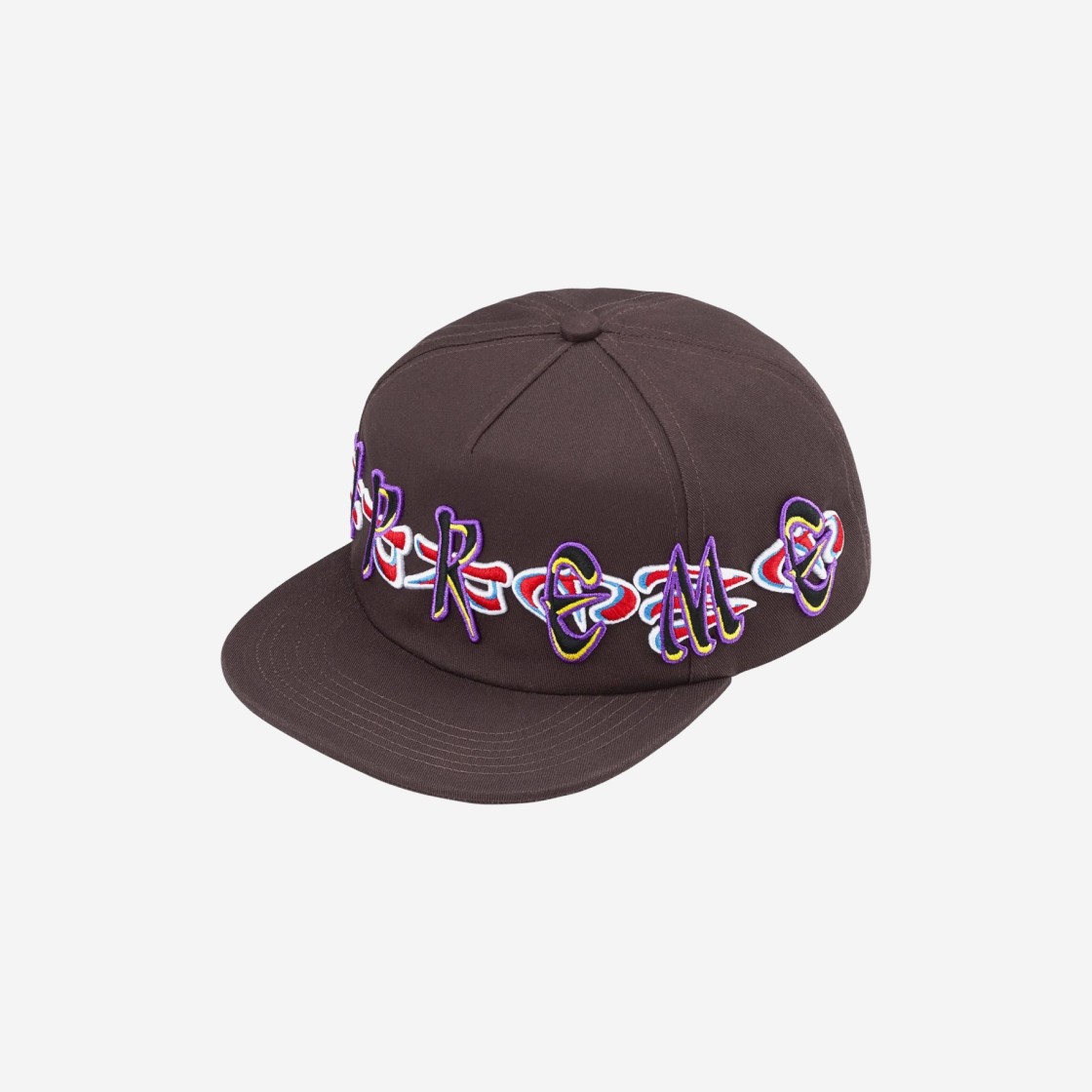 Supreme AOI Spellout 5-Panel Dark Brown - 23FW 상세 이미지 1