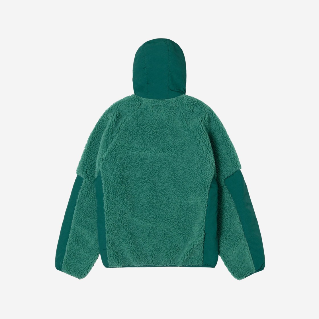 Stussy Sherpa Paneled Hooded Jacket Teal 상세 이미지 2