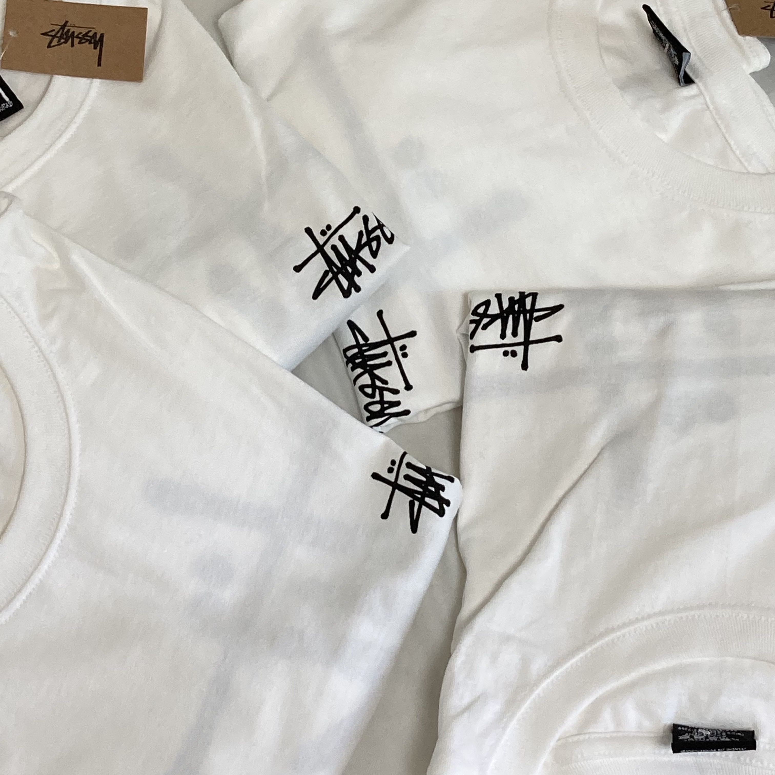 Stussy Basic Stussy T-Shirt White 2023 착용 스타일