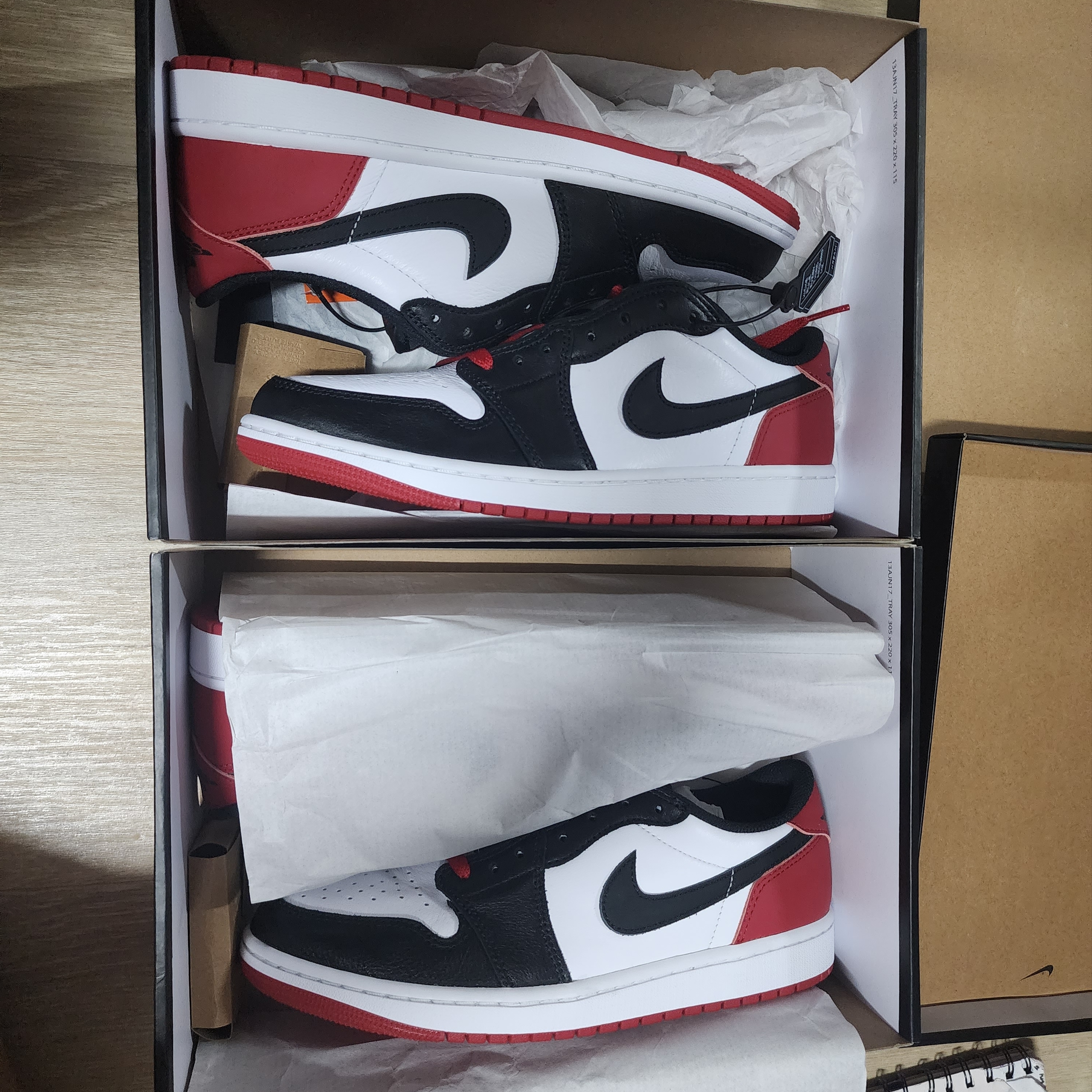 Jordan 1 Retro Low OG Black Toe 착용 스타일