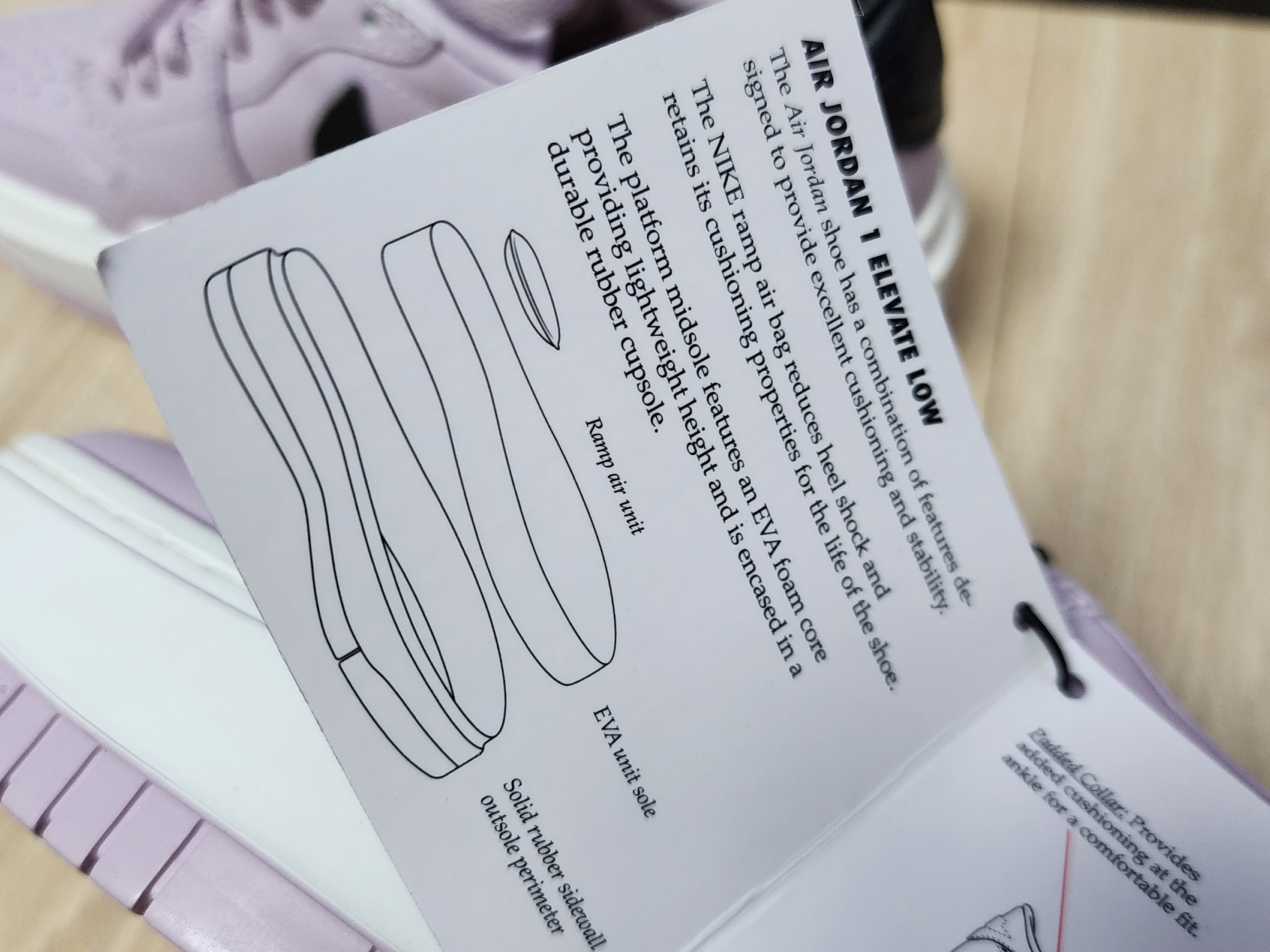 (W) Jordan 1 Elevate Low Iced Lilac Sail 착용 스타일 - 5