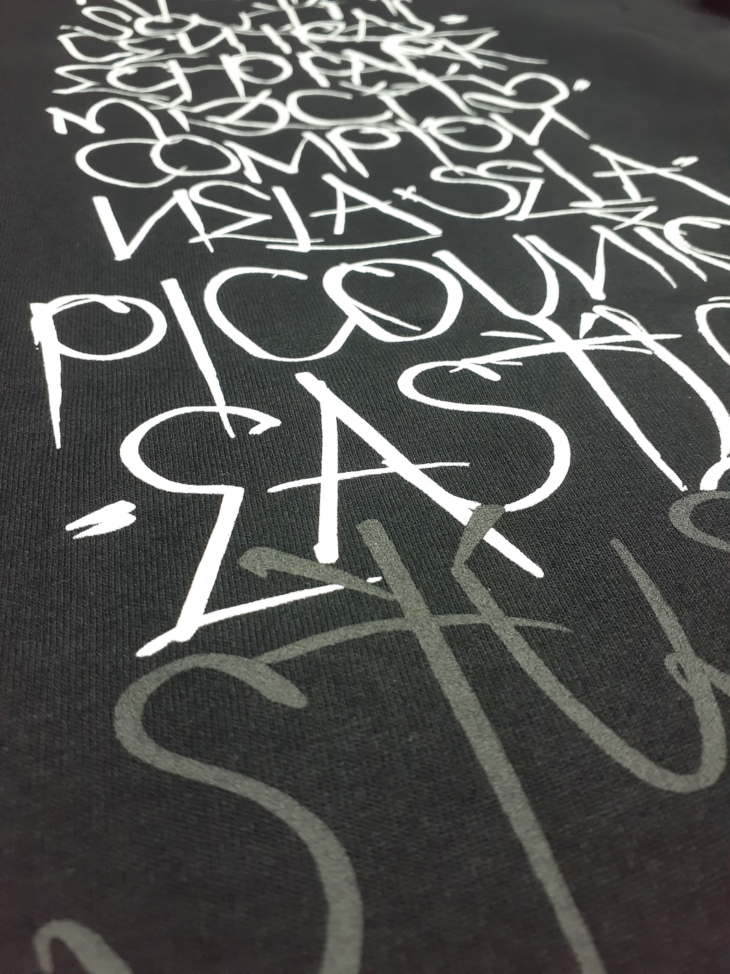 Stussy x Born X Raised Handstyles T-Shirt Black 착용 스타일 - 2