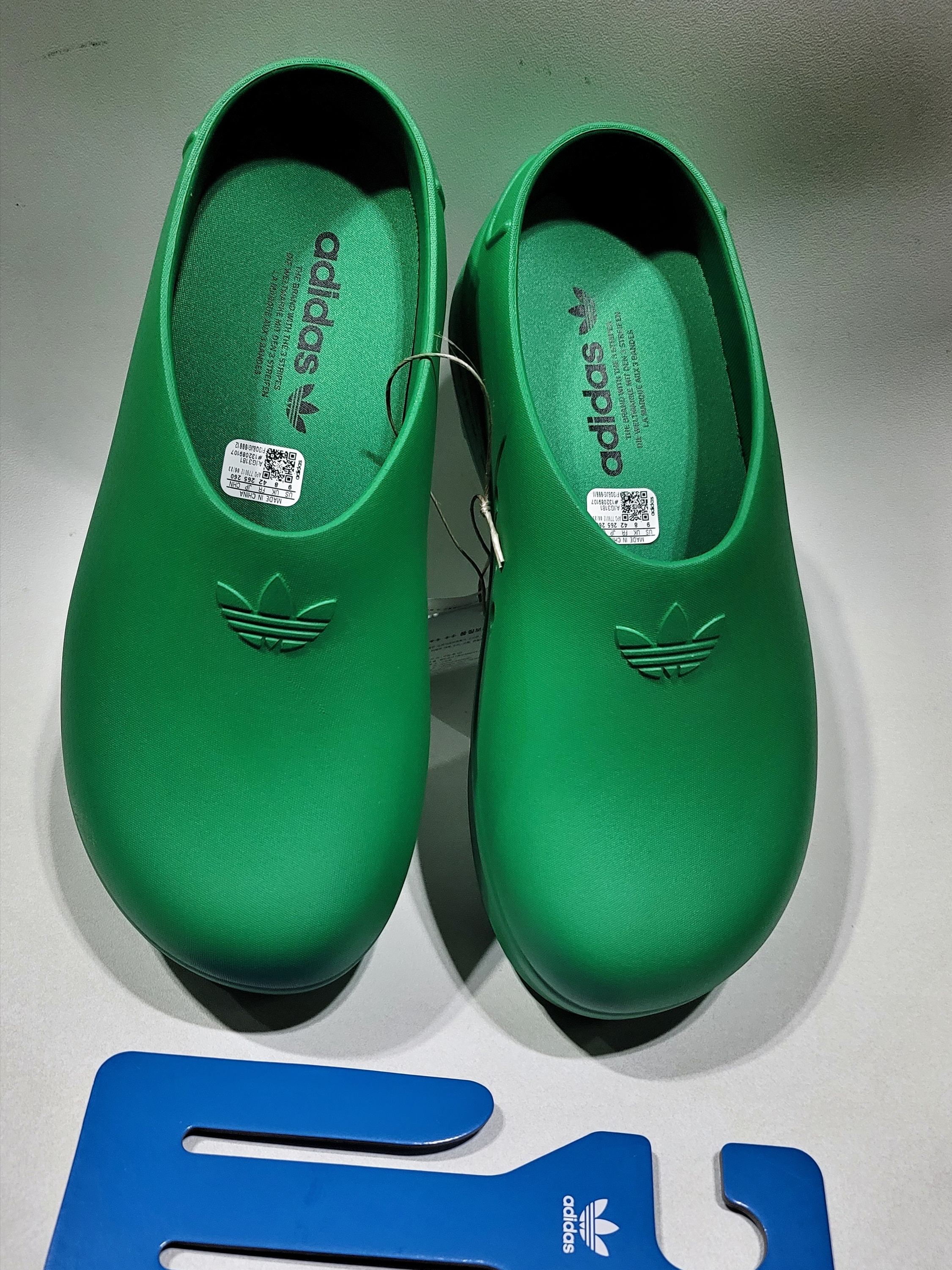 (W) Adidas Adifom Stan Smith Mule Green 착용 스타일 - 1