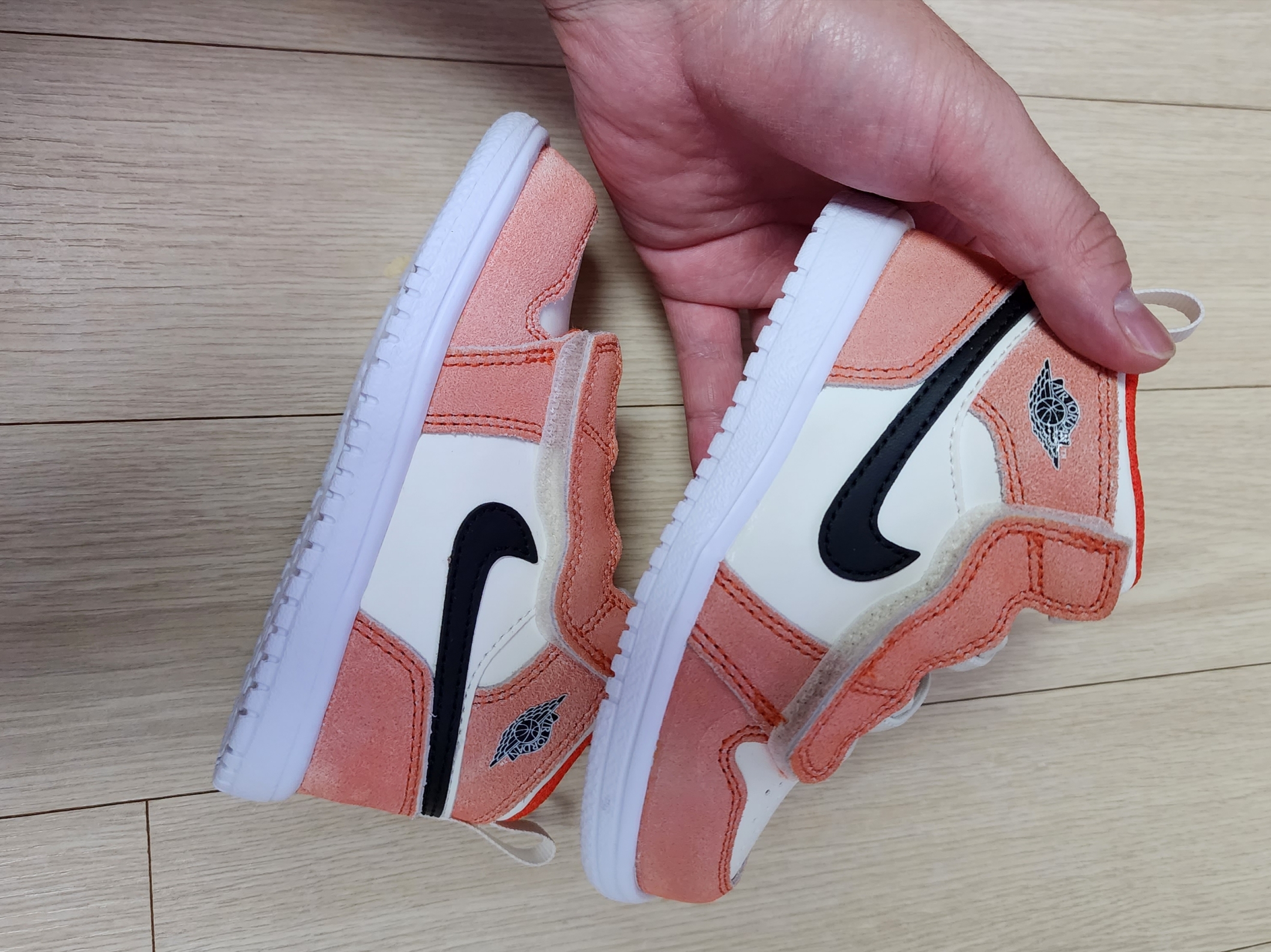 (TD) Jordan 1 Mid Alt SE Team Orange Sail 착용 스타일 - 2