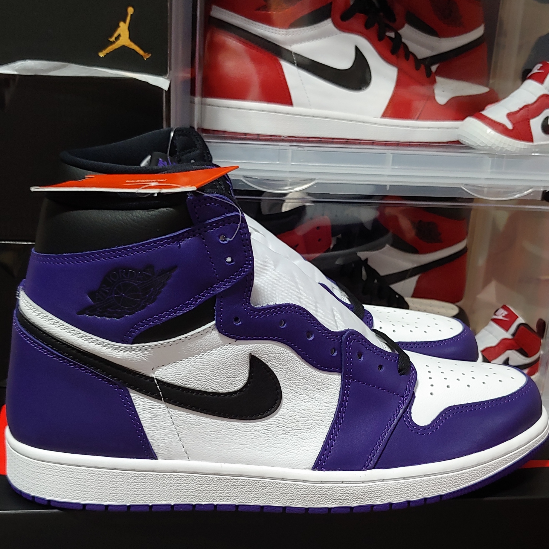 Jordan 1 Retro High OG Court Purple 2020 착용 스타일 - 1