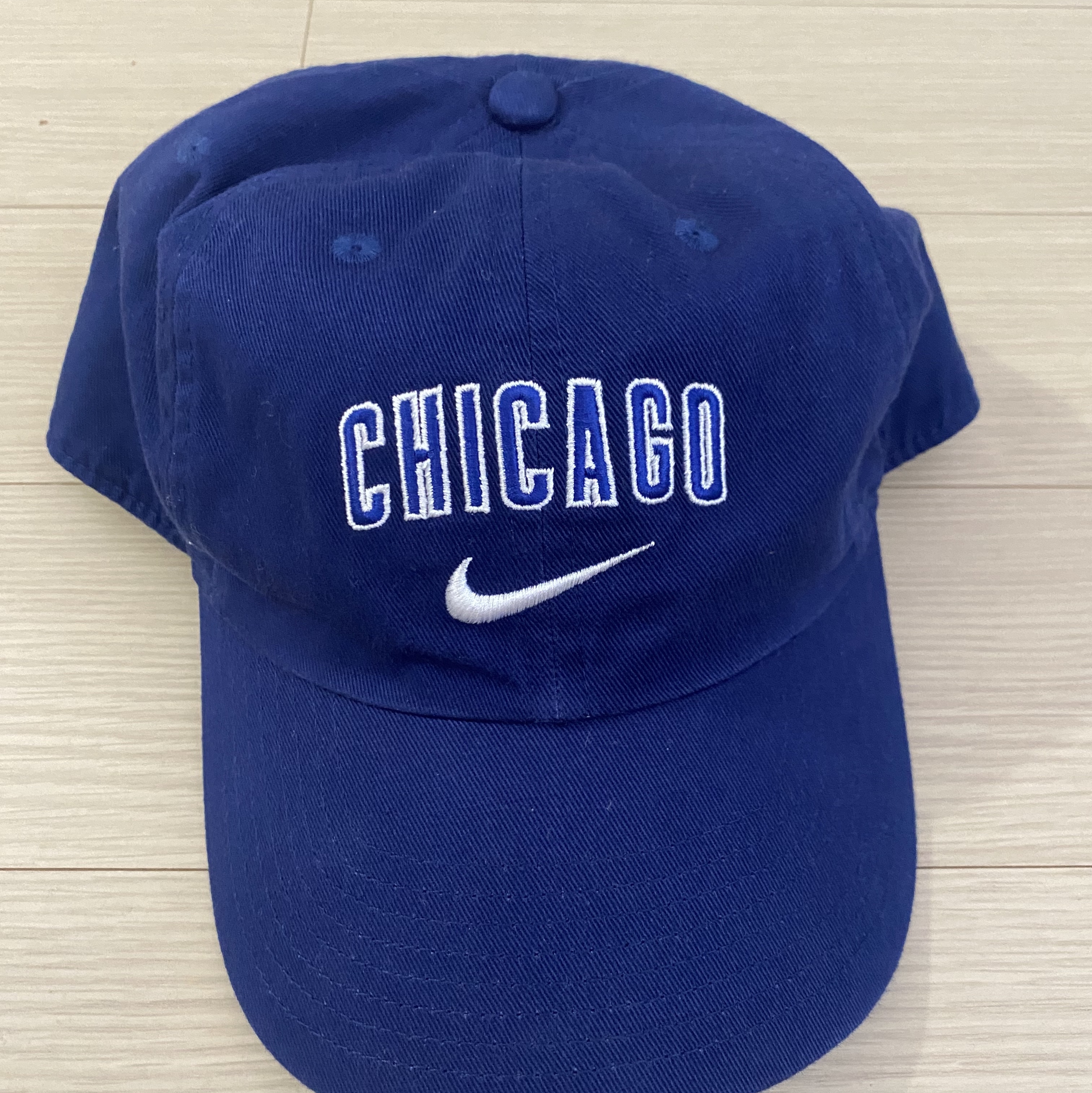 Nike Heritage 86 Wordmark Swoosh MLB Chicago Cubs Adjustable Hat Royal 착용 스타일