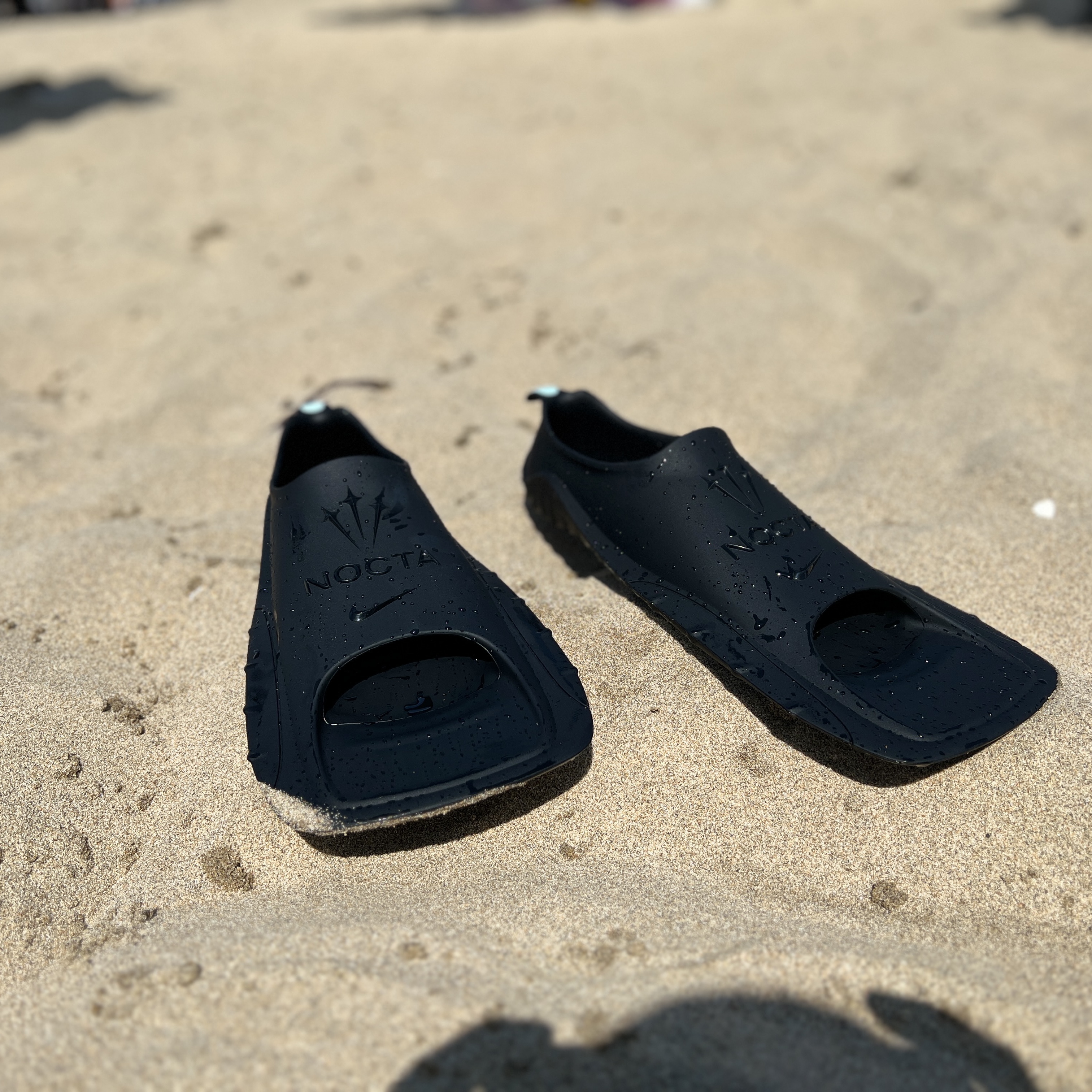 Nike x Drake Nocta Swim Fins Black 착용 스타일