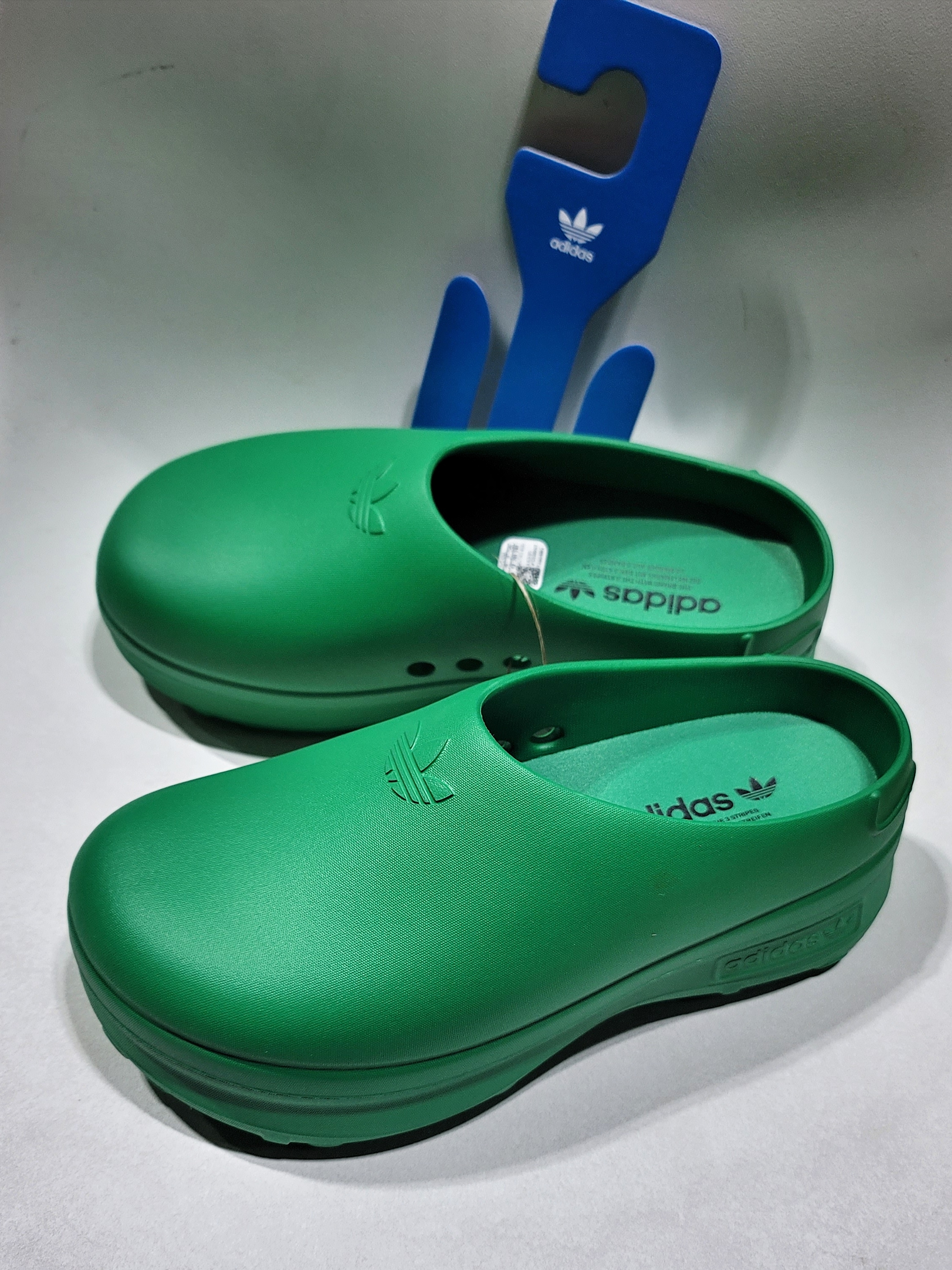 (W) Adidas Adifom Stan Smith Mule Green 착용 스타일 - 2