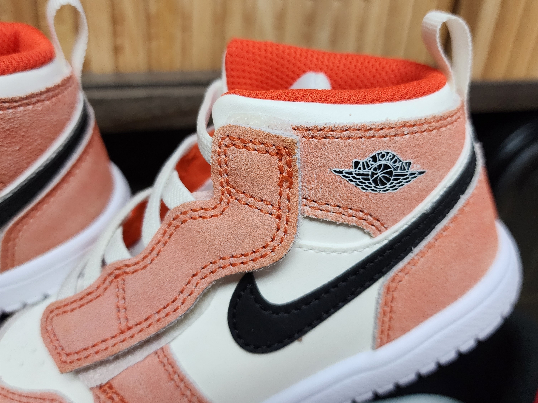 (TD) Jordan 1 Mid Alt SE Team Orange Sail 착용 스타일 - 4