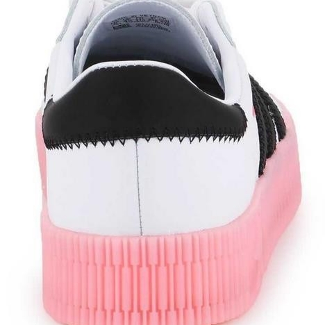 (W) Adidas Sambarose White Pink 착용 스타일 - 3