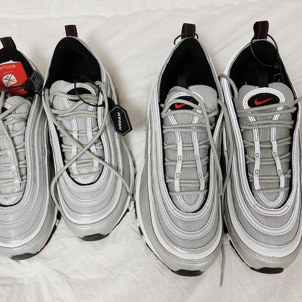 (W) Nike Air Max 97 OG Silver Bullet 2022 착용 스타일 - 2