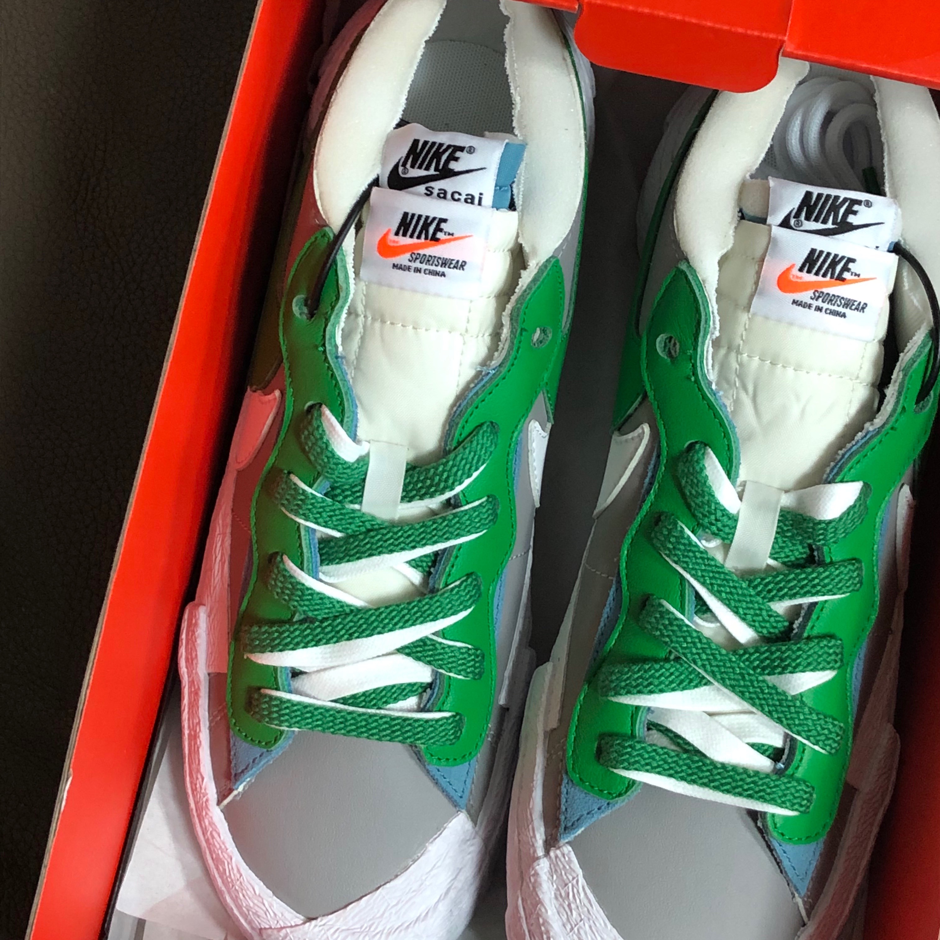 Nike x Sacai Blazer Low Classic Green 착용 스타일