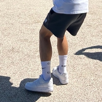 Nike x Drake Nocta Socks White (3 Pack), Nike x Drake Nocta Air Force 1 Low SP Certified Lover Boy White 착용 스타일
