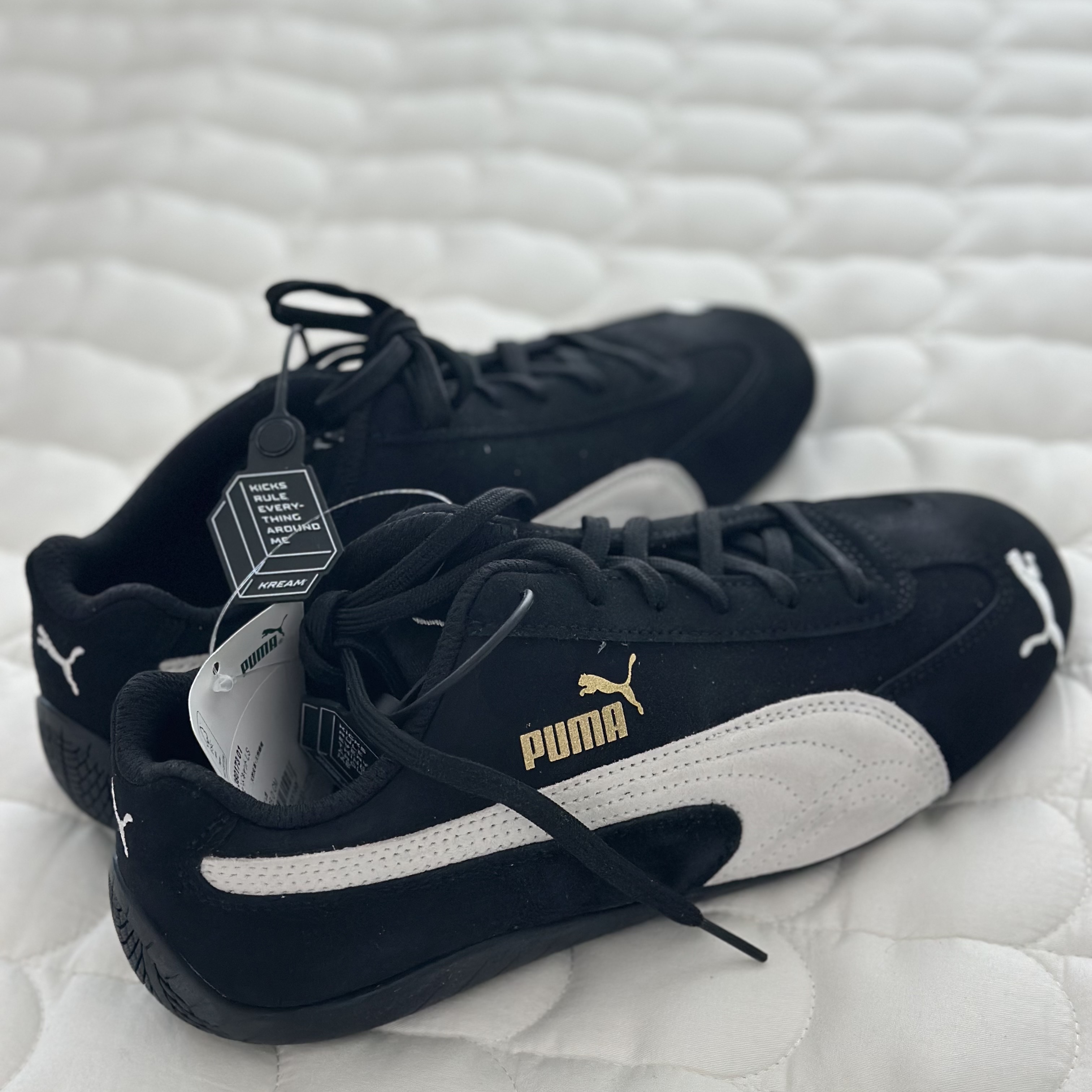 Puma Speedcat LS Black White 착용 스타일