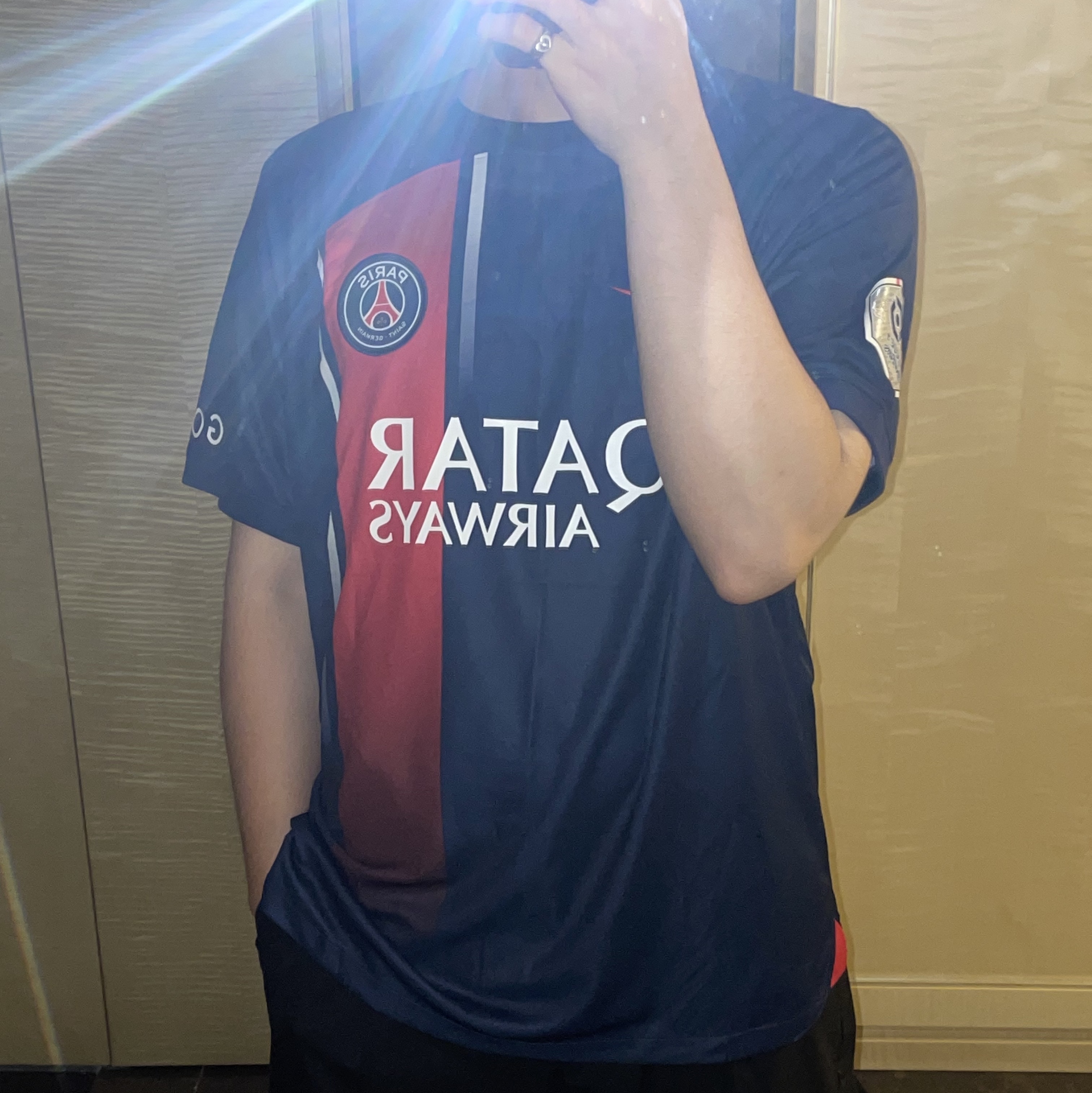 Nike Paris Saint-Germain 2023/24 Dri-Fit Stadium Home Jersey Midnight Navy (Non Marking Ver.) 착용 스타일