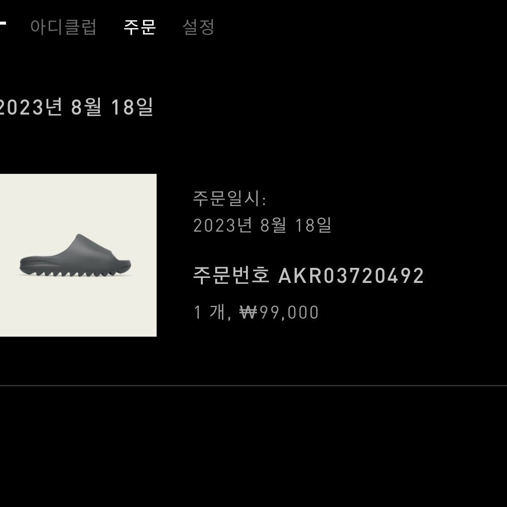 Adidas Yeezy Slide Slate Grey 착용 스타일