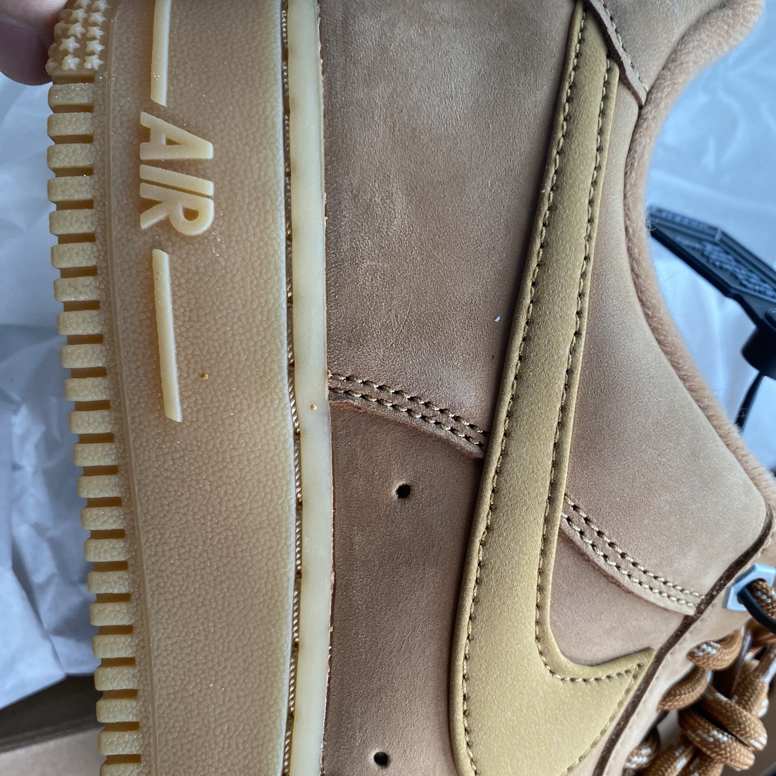 Nike Air Force 1 '07 WB Flax 착용 스타일 - 2