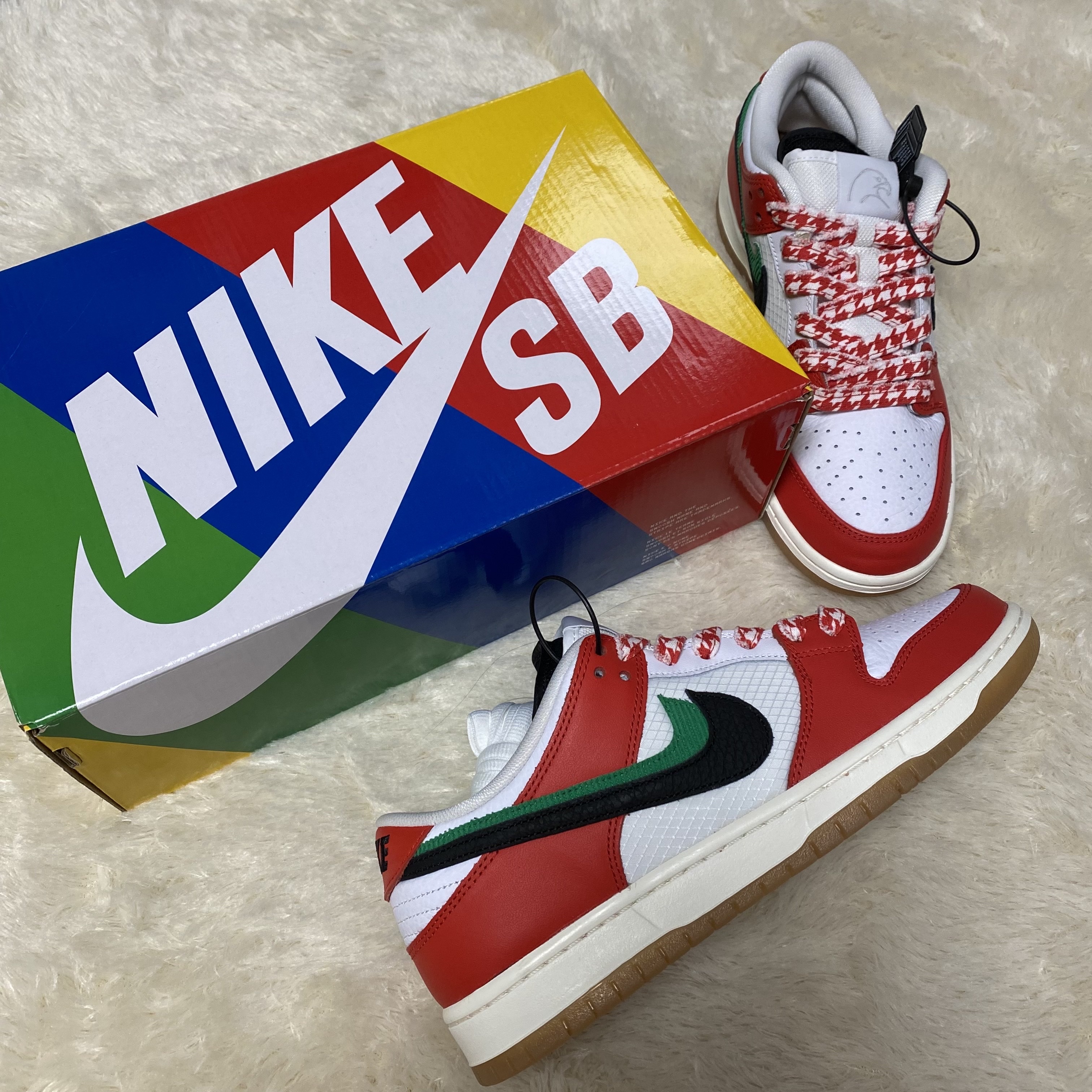 Nike x Frame Skate SB Dunk Low Pro Habibi 착용 스타일 - 1