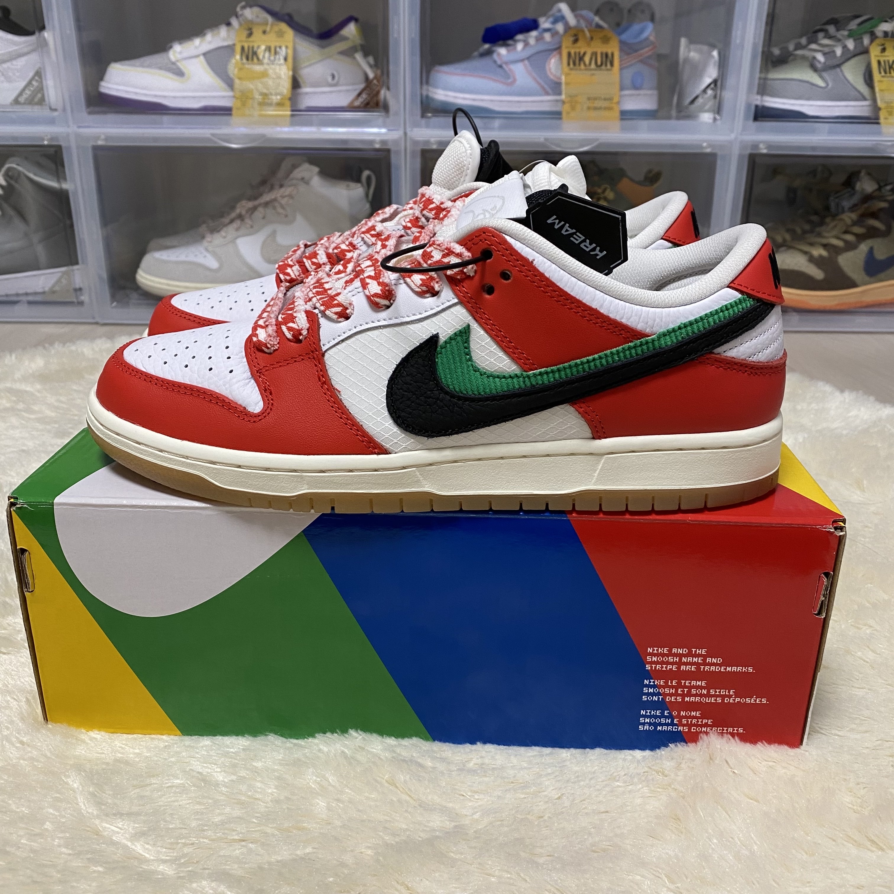 Nike x Frame Skate SB Dunk Low Pro Habibi 착용 스타일 - 3