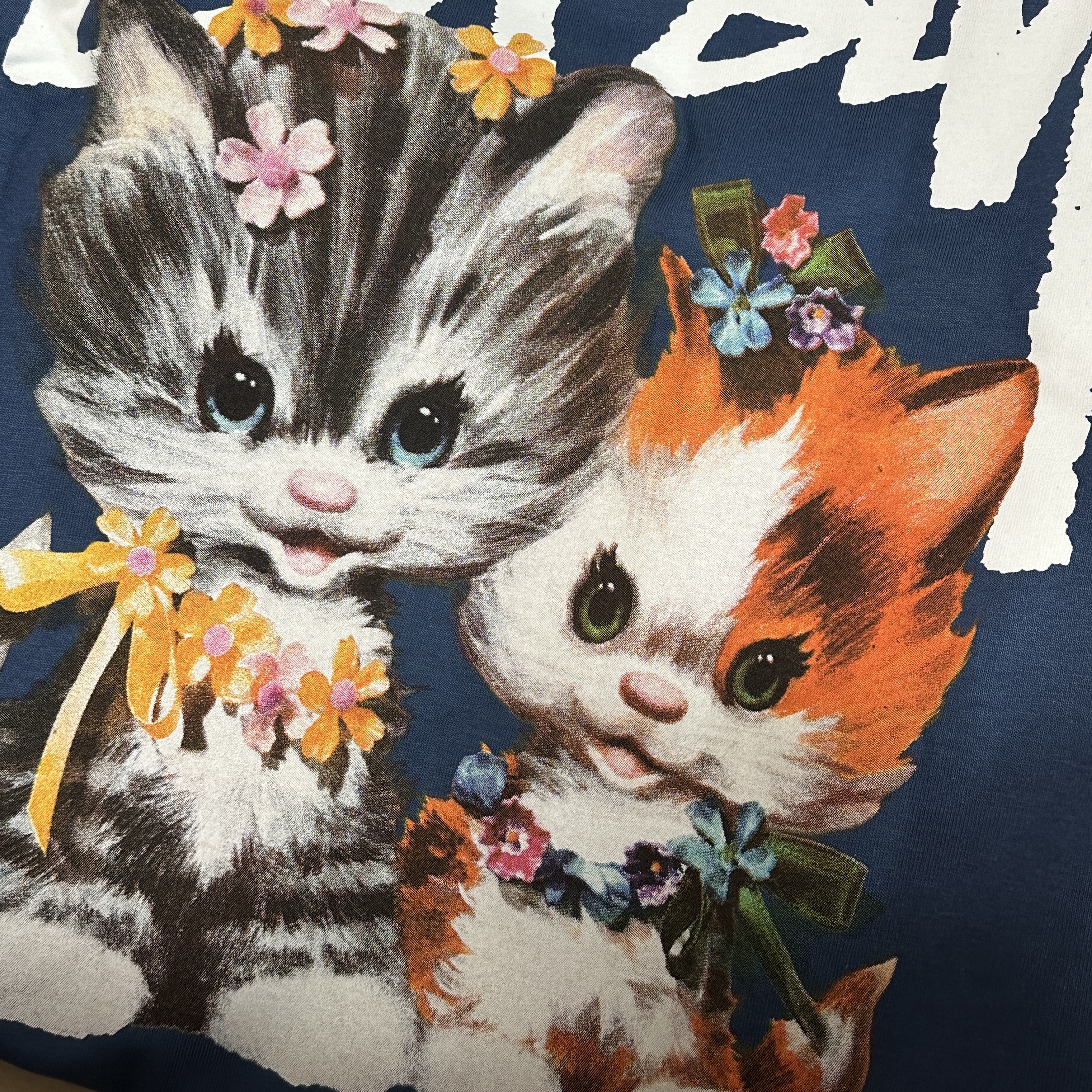 Stussy Kittens T-Shirt Midnight 착용 스타일