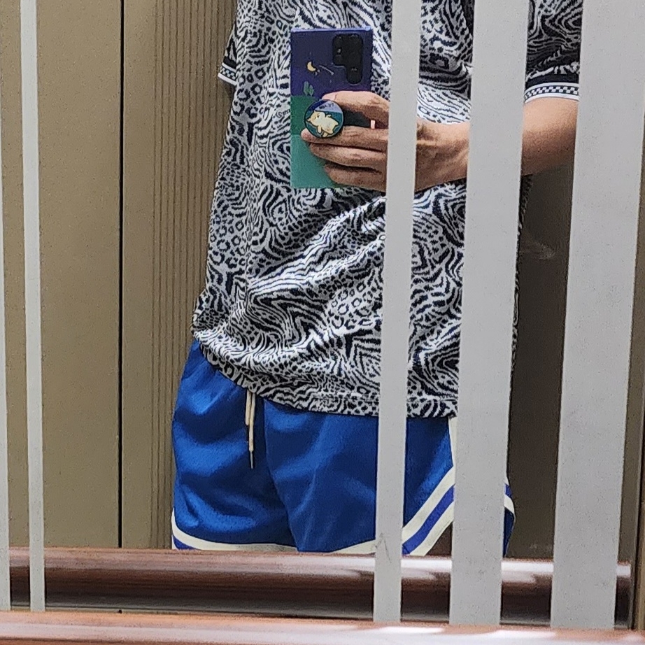 Supreme x Umbro Jacquard Animal Print Soccer Jersey Navy - 23SS 착용 스타일