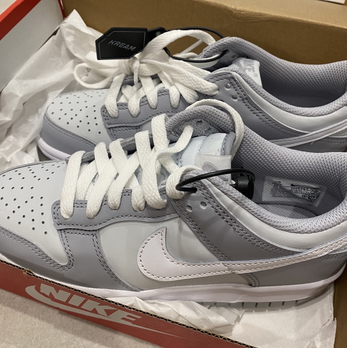 (GS) Nike Dunk Low Wolf Grey 착용 스타일