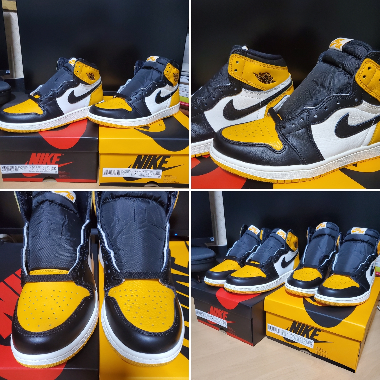 Jordan 1 Retro High OG Taxi, (GS) Jordan 1 Retro High OG Taxi 착용 스타일 - 2
