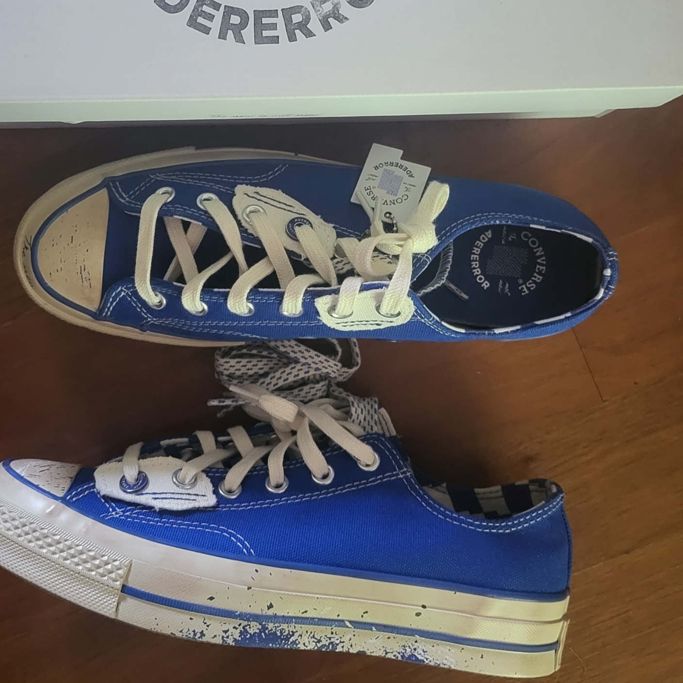 Converse x Ader Error Chuck 70 Ox Imperial Blue 착용 스타일