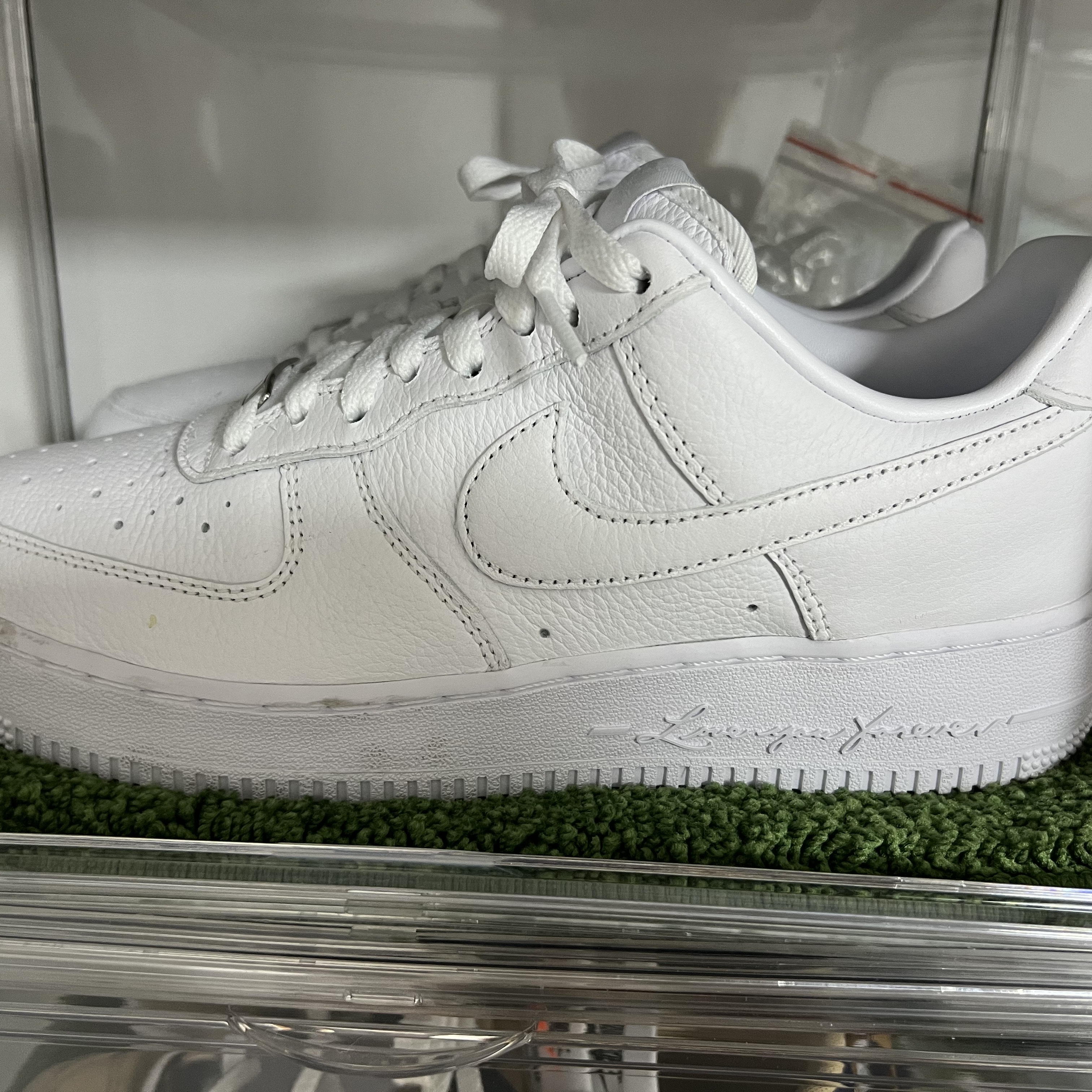 Nike x Drake Nocta Air Force 1 Low SP Certified Lover Boy White 착용 스타일