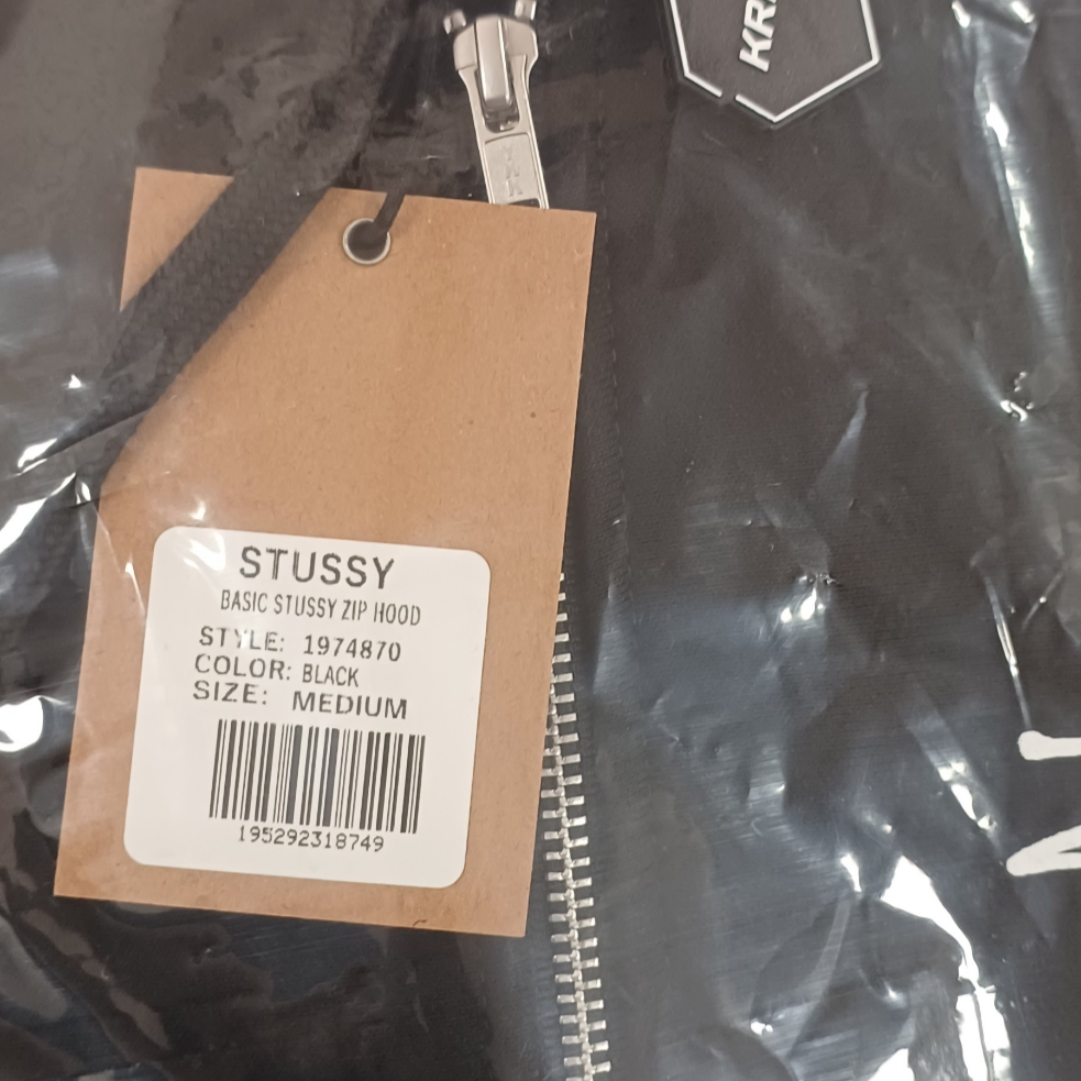 Stussy Basic Stussy Zip Hoodie Black 2023 착용 스타일 - 2