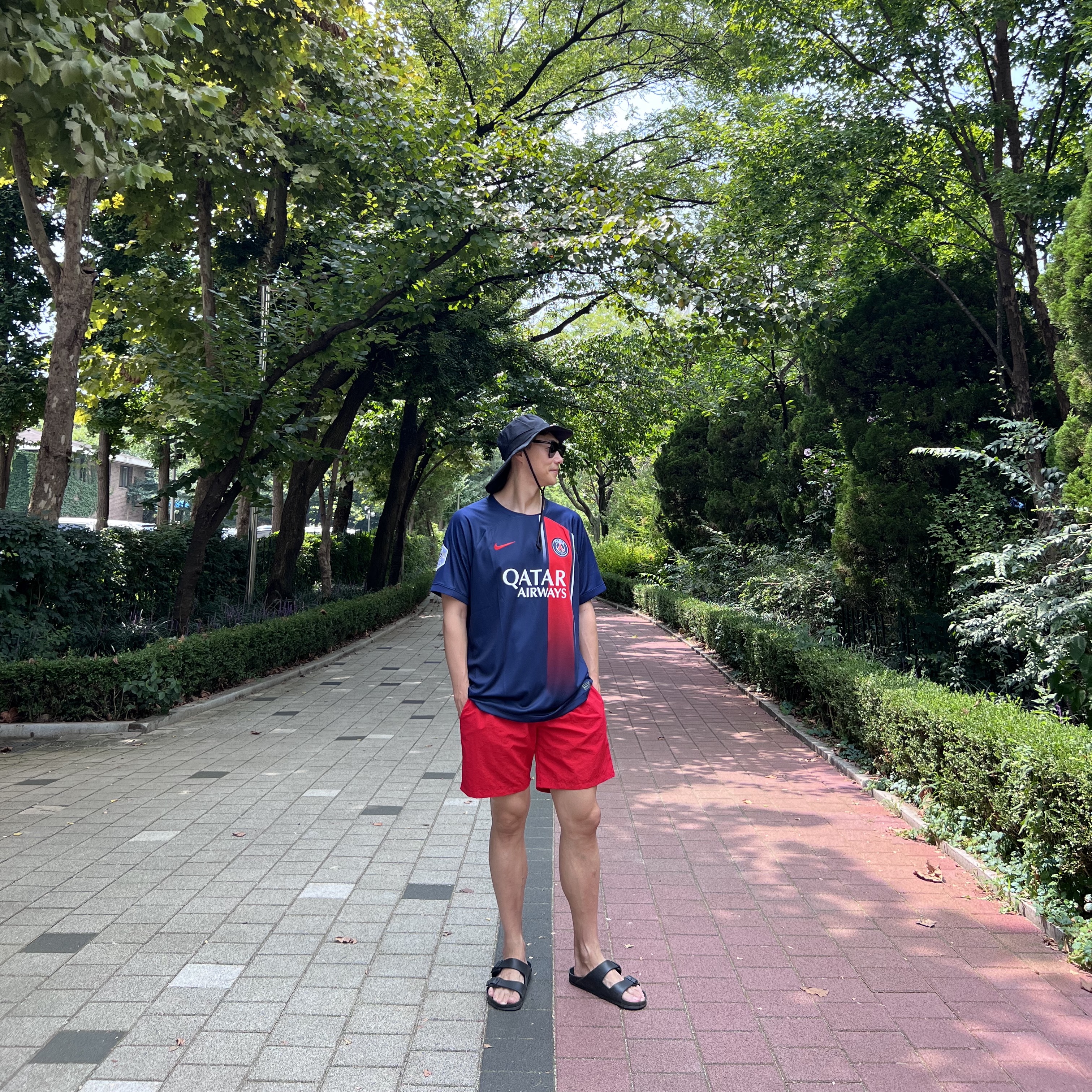 Nike Paris Saint-Germain 2023/24 Dri-Fit Stadium Home Jersey Midnight Navy (Non Marking Ver.) 착용 스타일 - 2