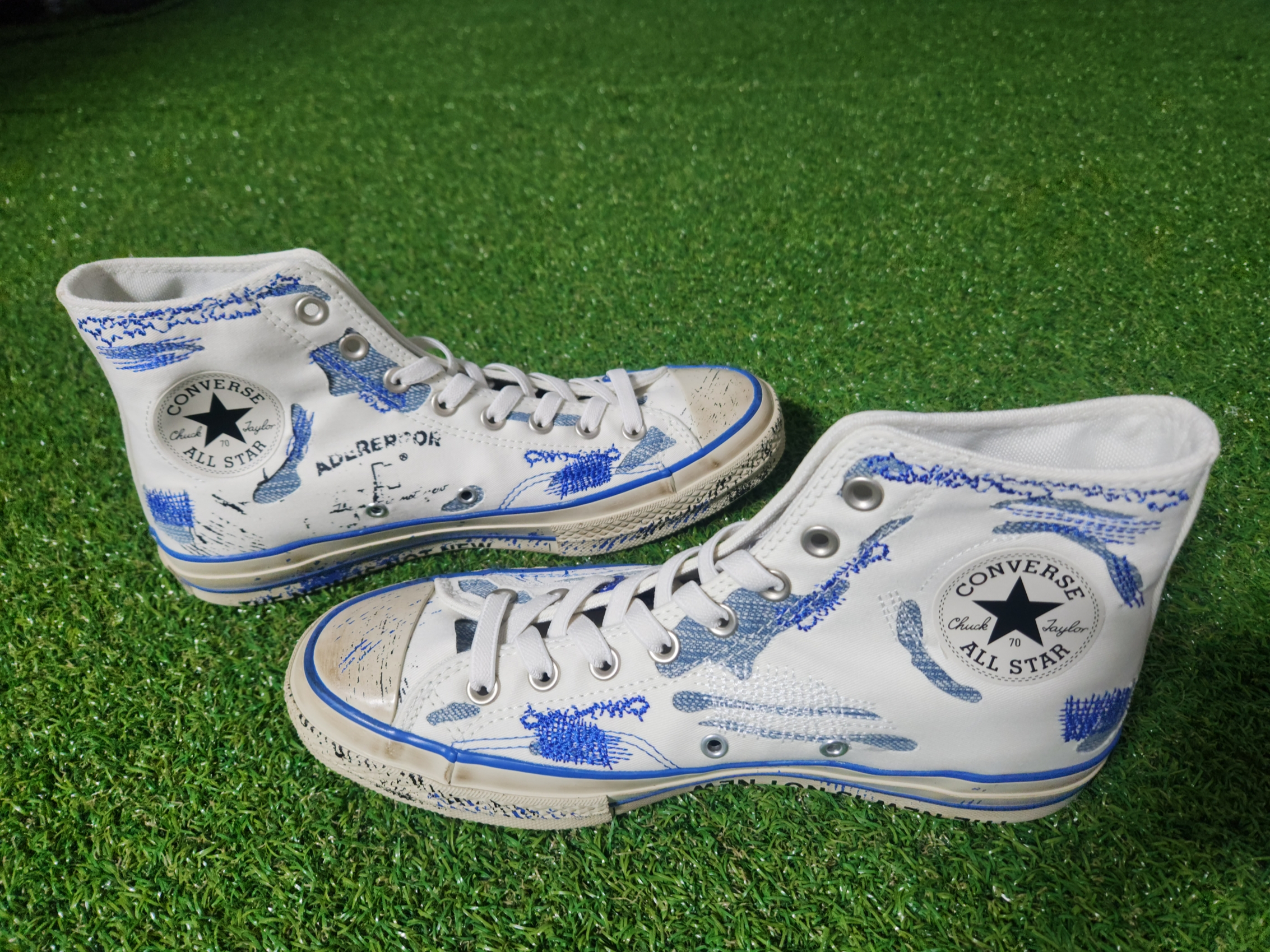 Converse x Ader Error Chuck 70 High White 착용 스타일 - 2