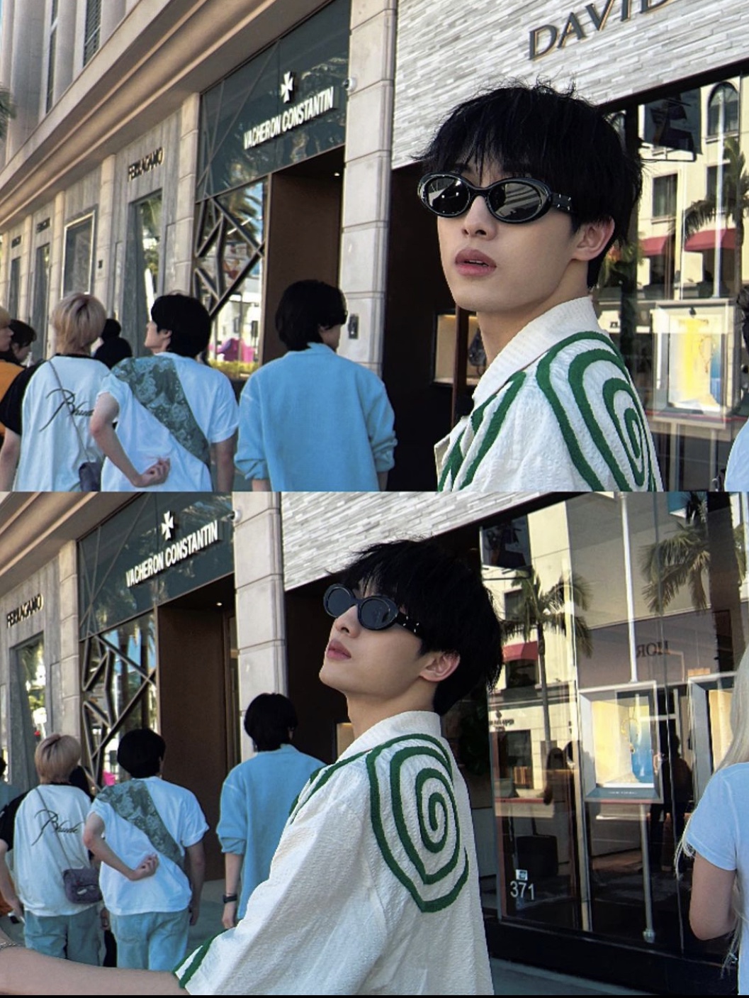 Gentle Monster x Maison Margiela MM005 Black Black 착용 스타일