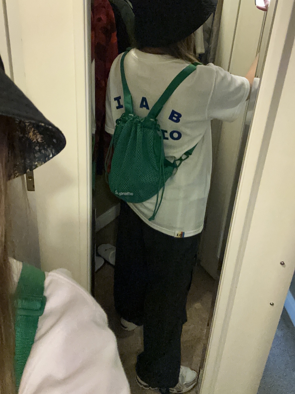 Supreme Mesh Small Backpack Green - 23SS, IAB Studio 10th Anniversary T-Shirts Pack White & Black (2 Pack) 착용 스타일