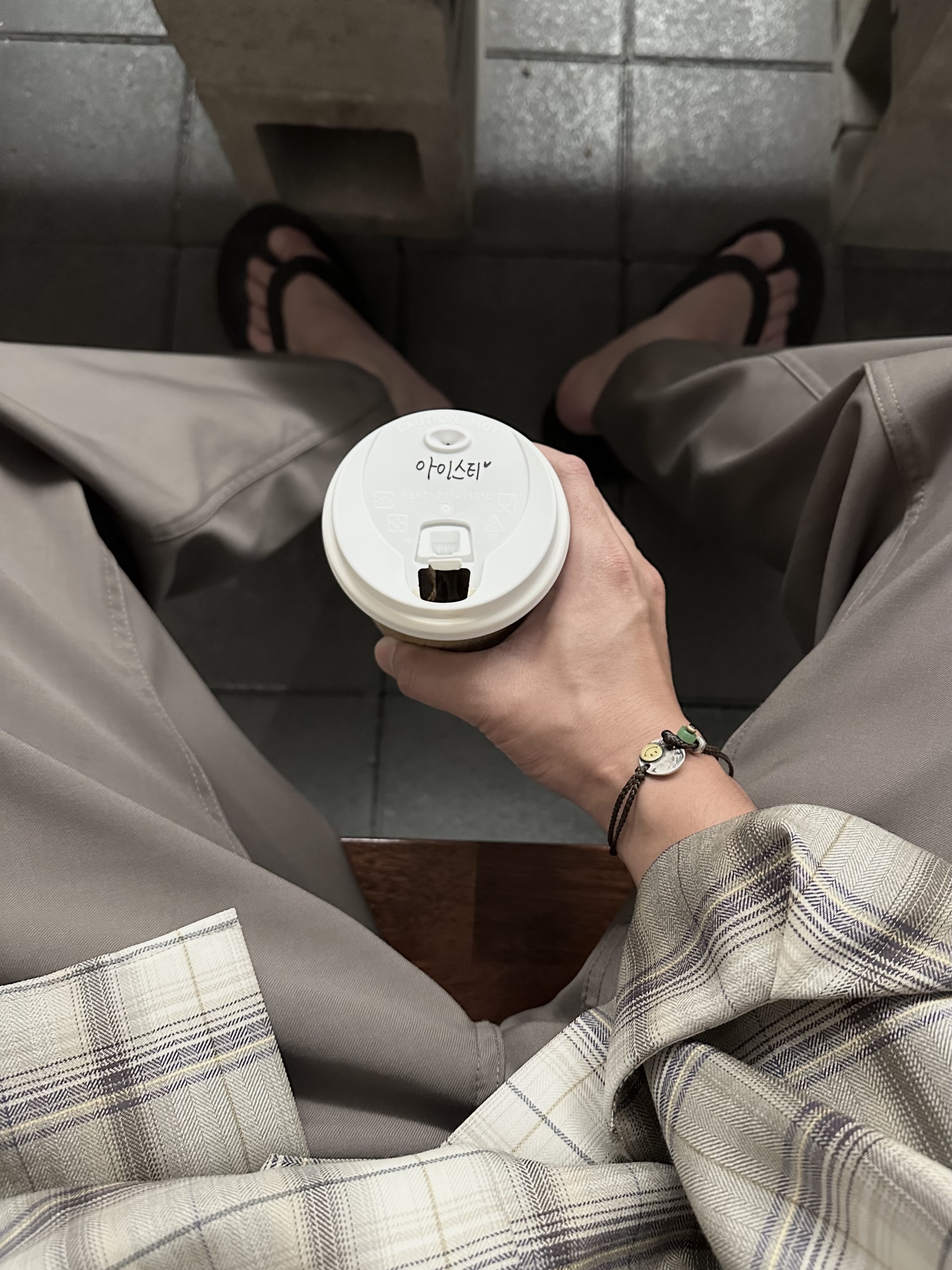 Auralee Super Light Wool Check Shirt Light Brown Check - 23AW 착용 스타일 - 2