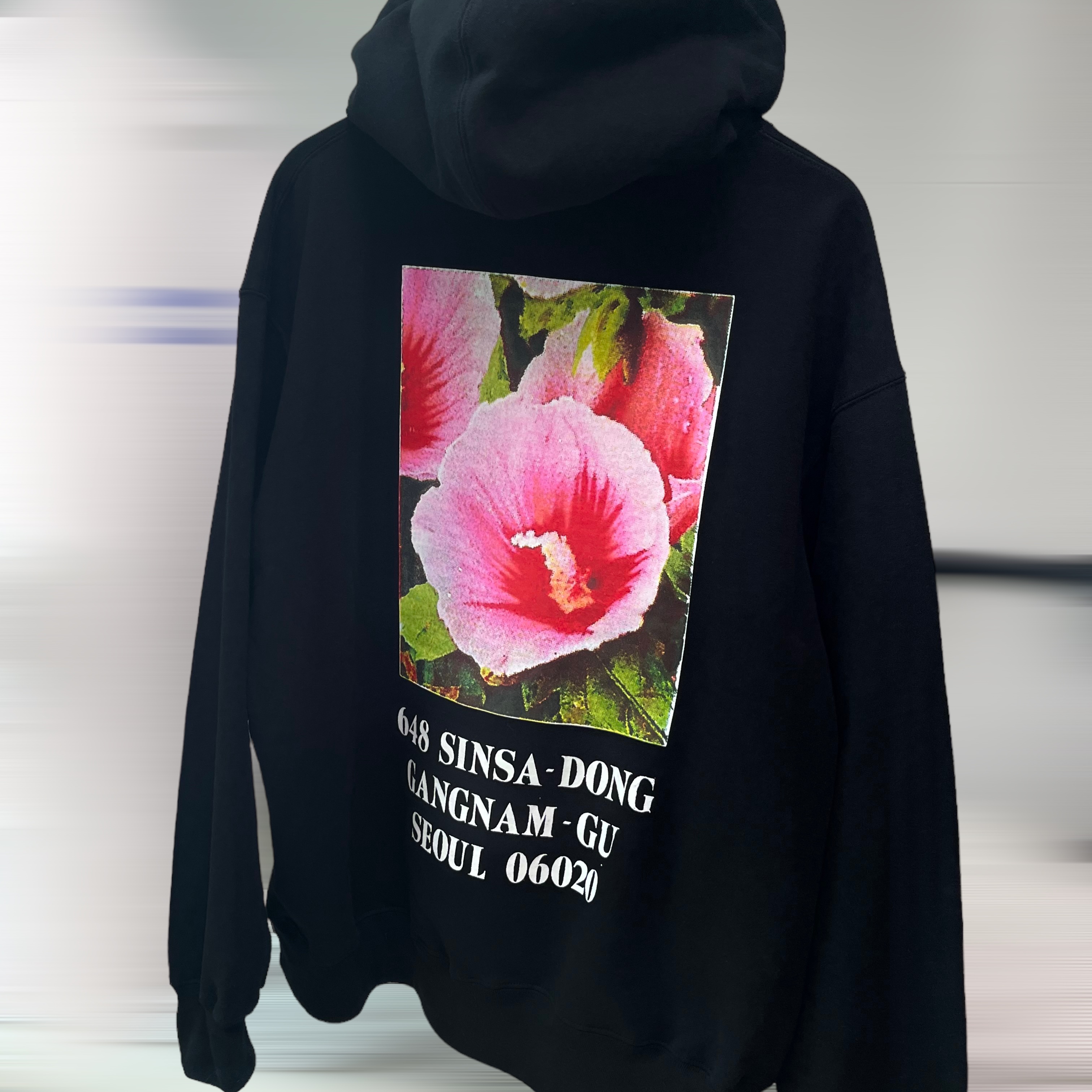 Supreme Seoul Box Logo Hooded Sweatshirt Black - 23FW 착용 스타일