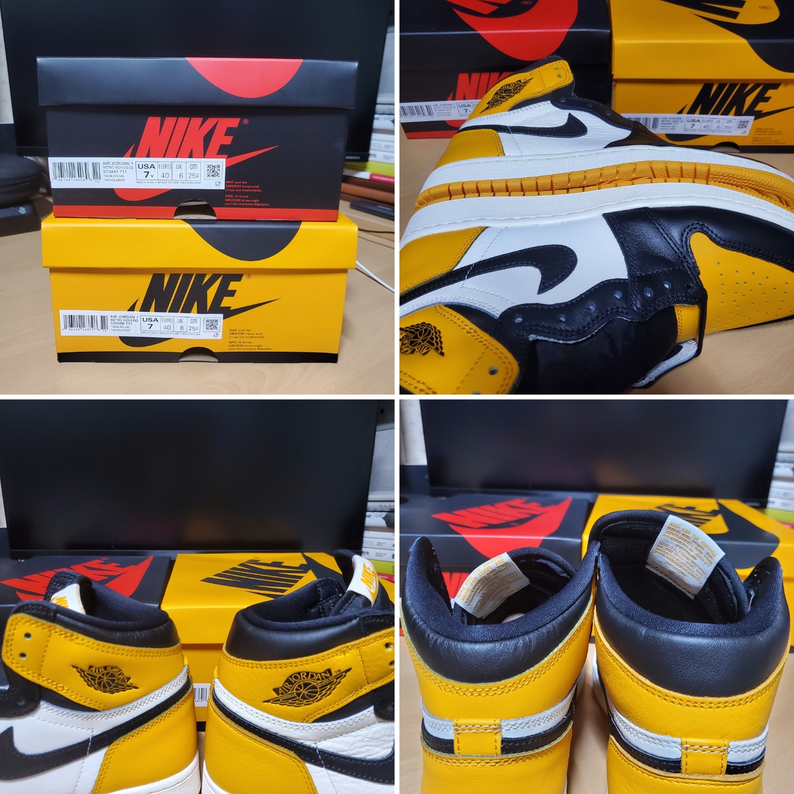 Jordan 1 Retro High OG Taxi, (GS) Jordan 1 Retro High OG Taxi 착용 스타일 - 1