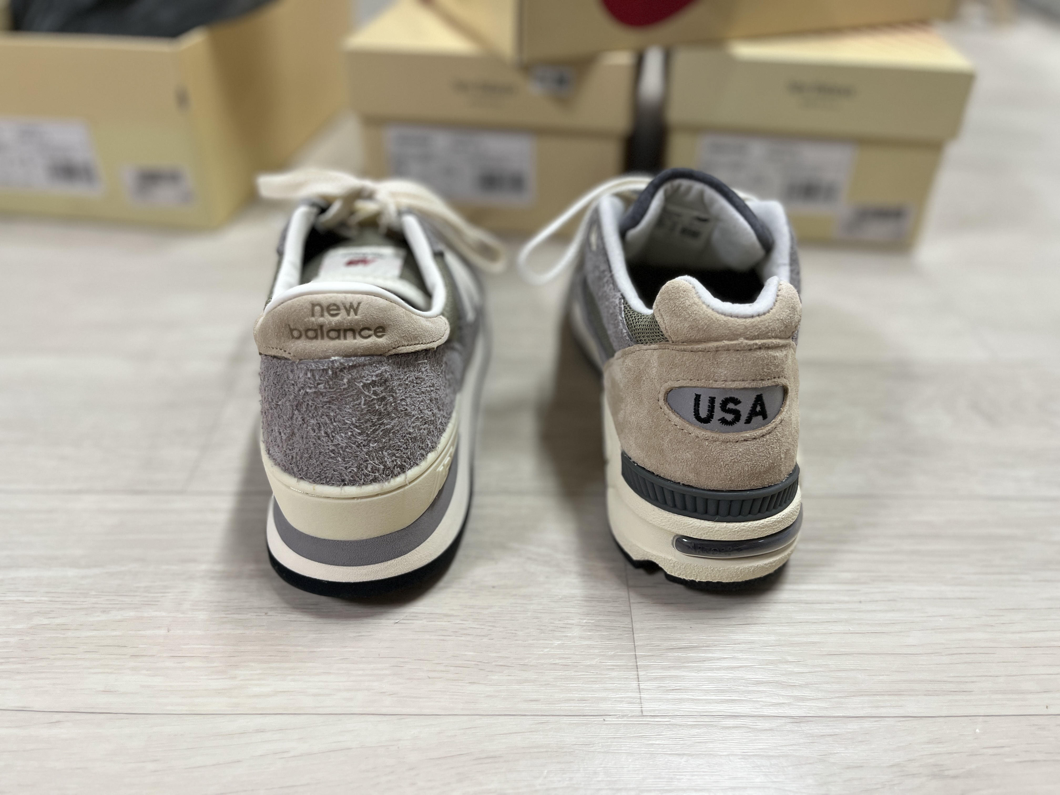 New Balance 990v1 Made in USA Marblehead Incense, New Balance 990v2 Made in USA Marblehead Incense 착용 스타일 - 4