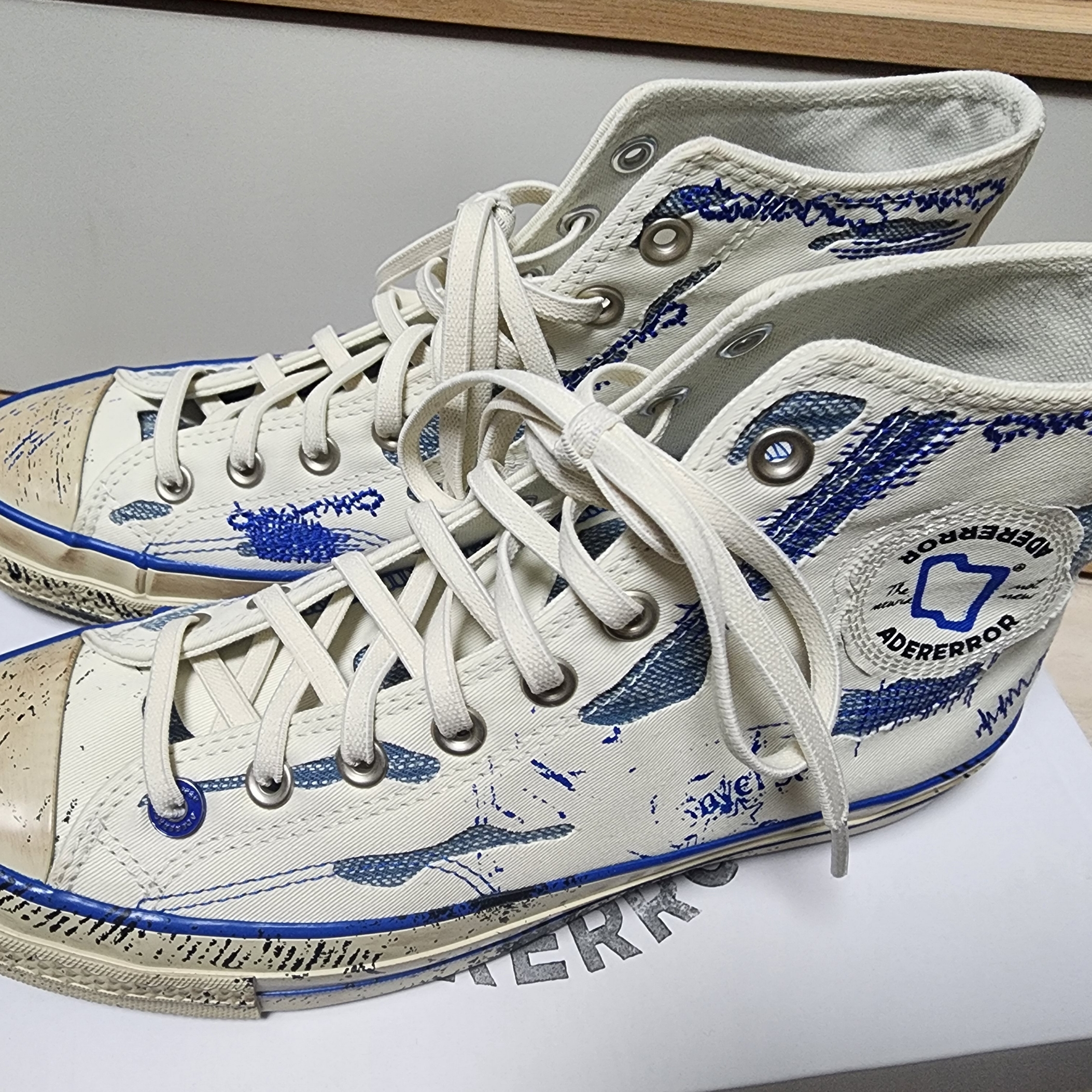 Converse x Ader Error Chuck 70 High White 착용 스타일