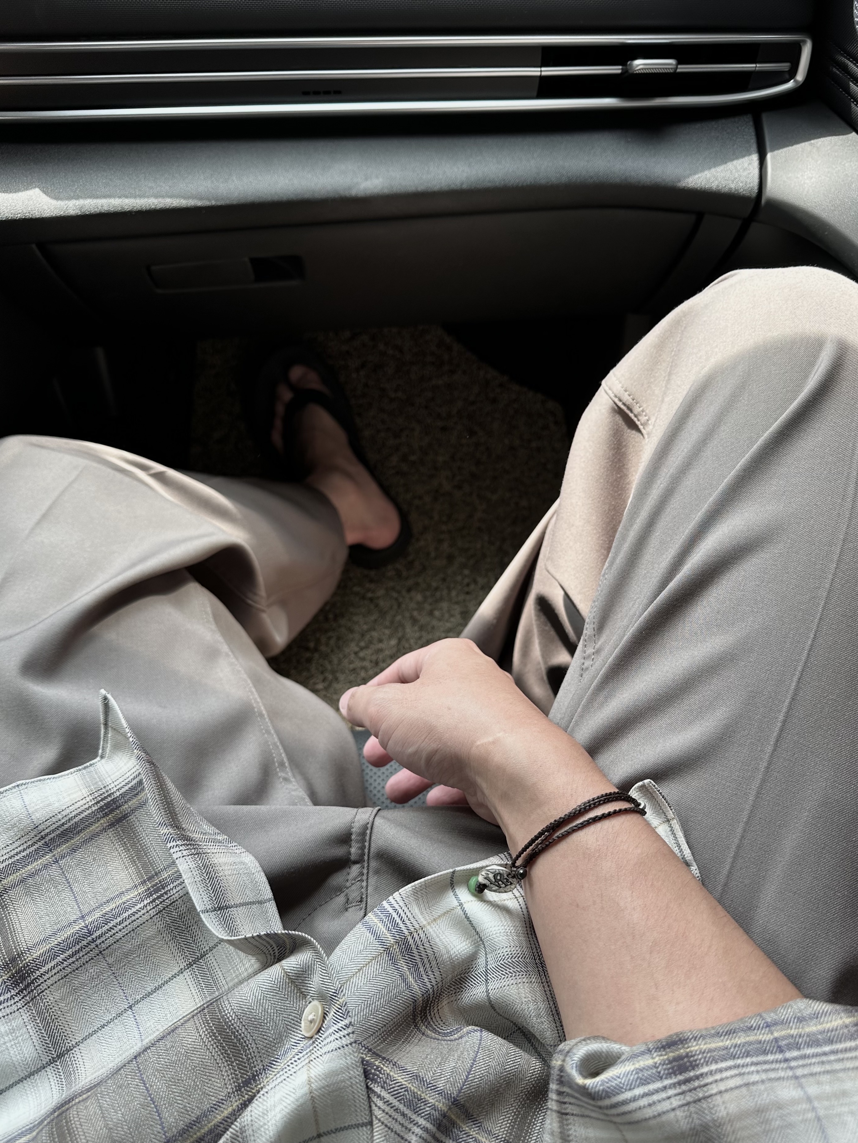 Auralee Super Light Wool Check Shirt Light Brown Check - 23AW 착용 스타일 - 3