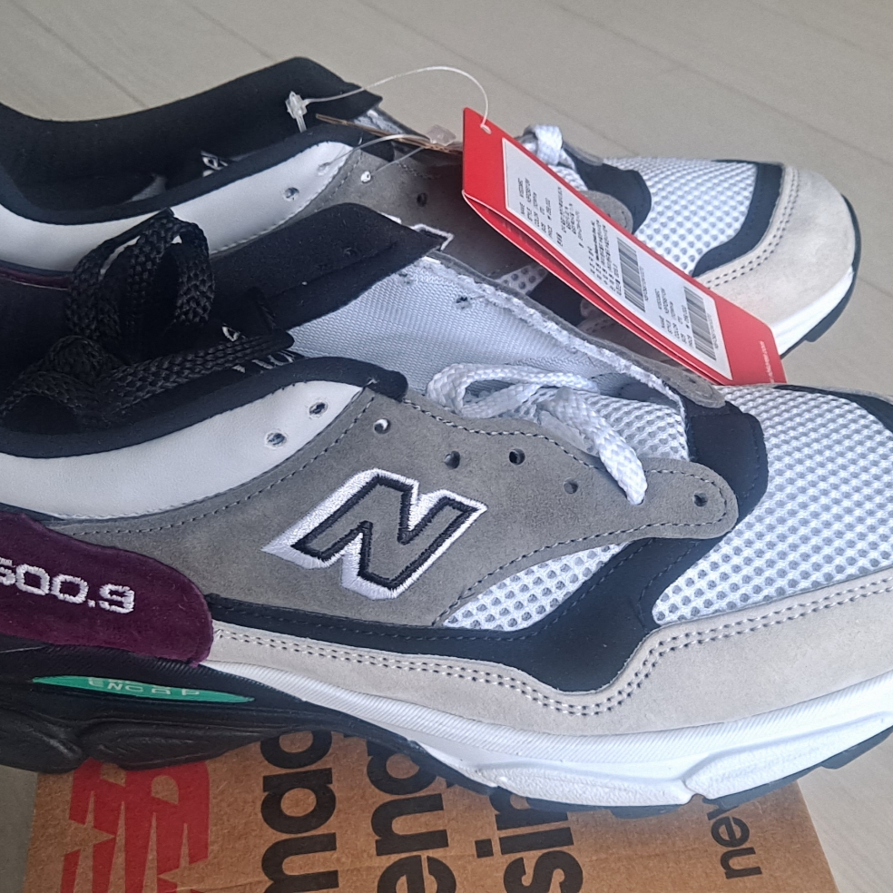 New Balance 1500.9 Made in UK Grey Black Purple 착용 스타일 - 2