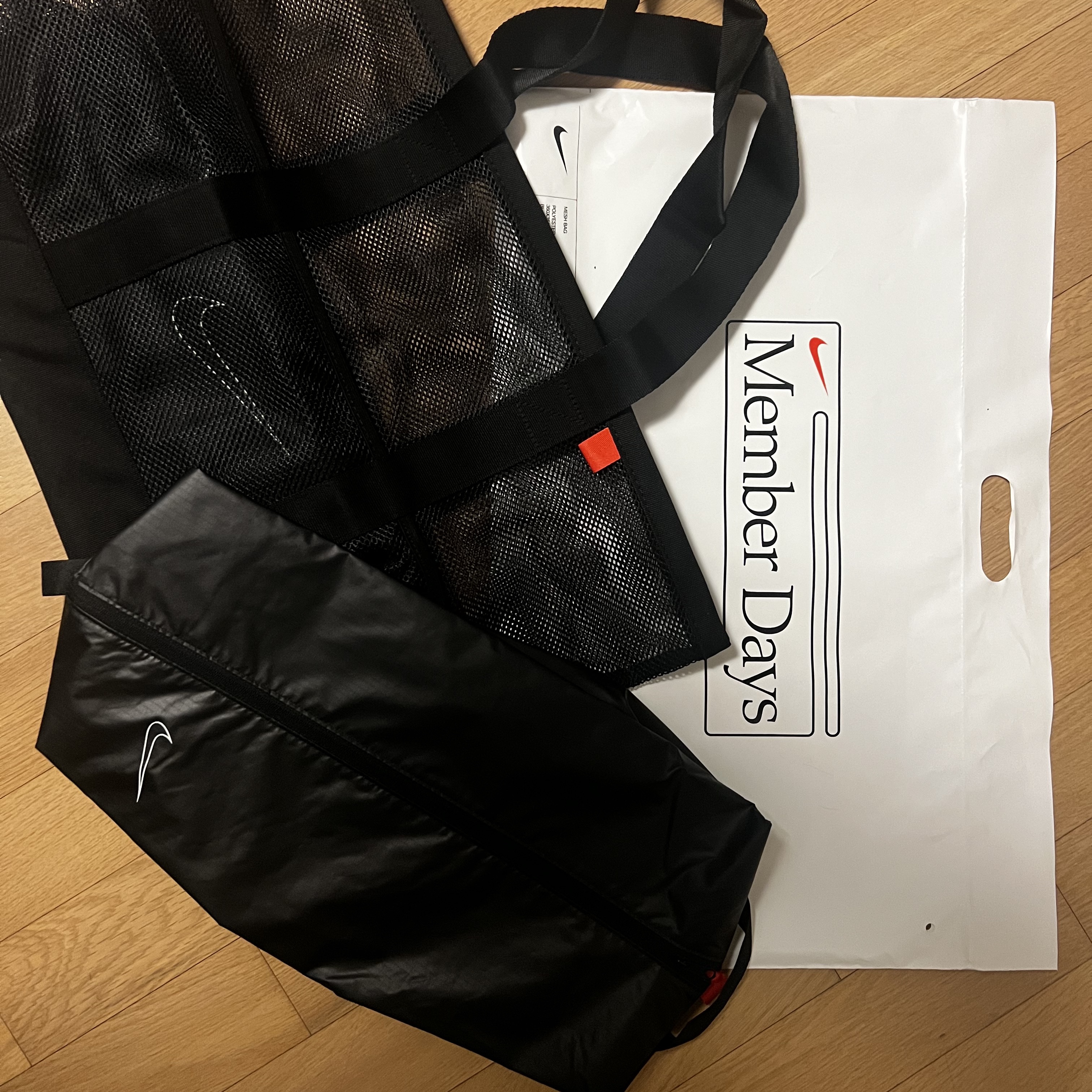 Nike Member Days Sports Mesh Bag & Pouch 착용 스타일