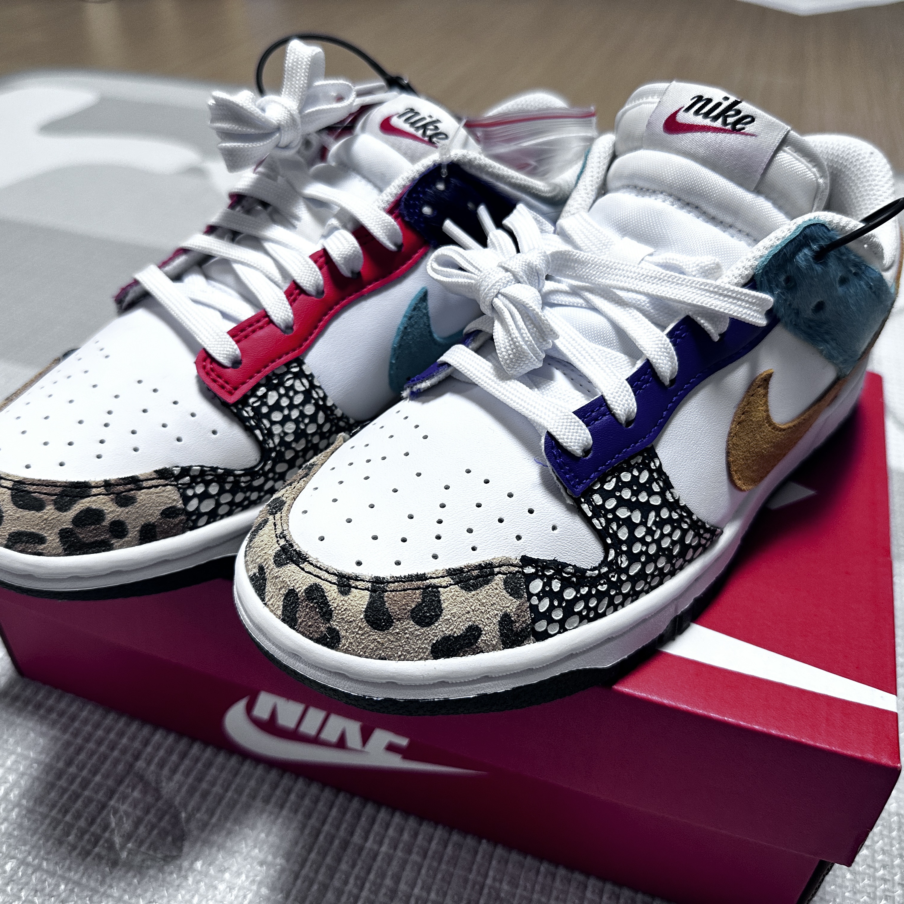 (W) Nike Dunk Low SE Patchwork 착용 스타일