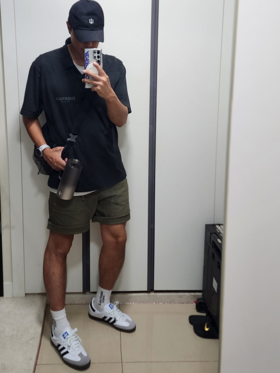 Adidas Samba OG Cloud White 착용 스타일